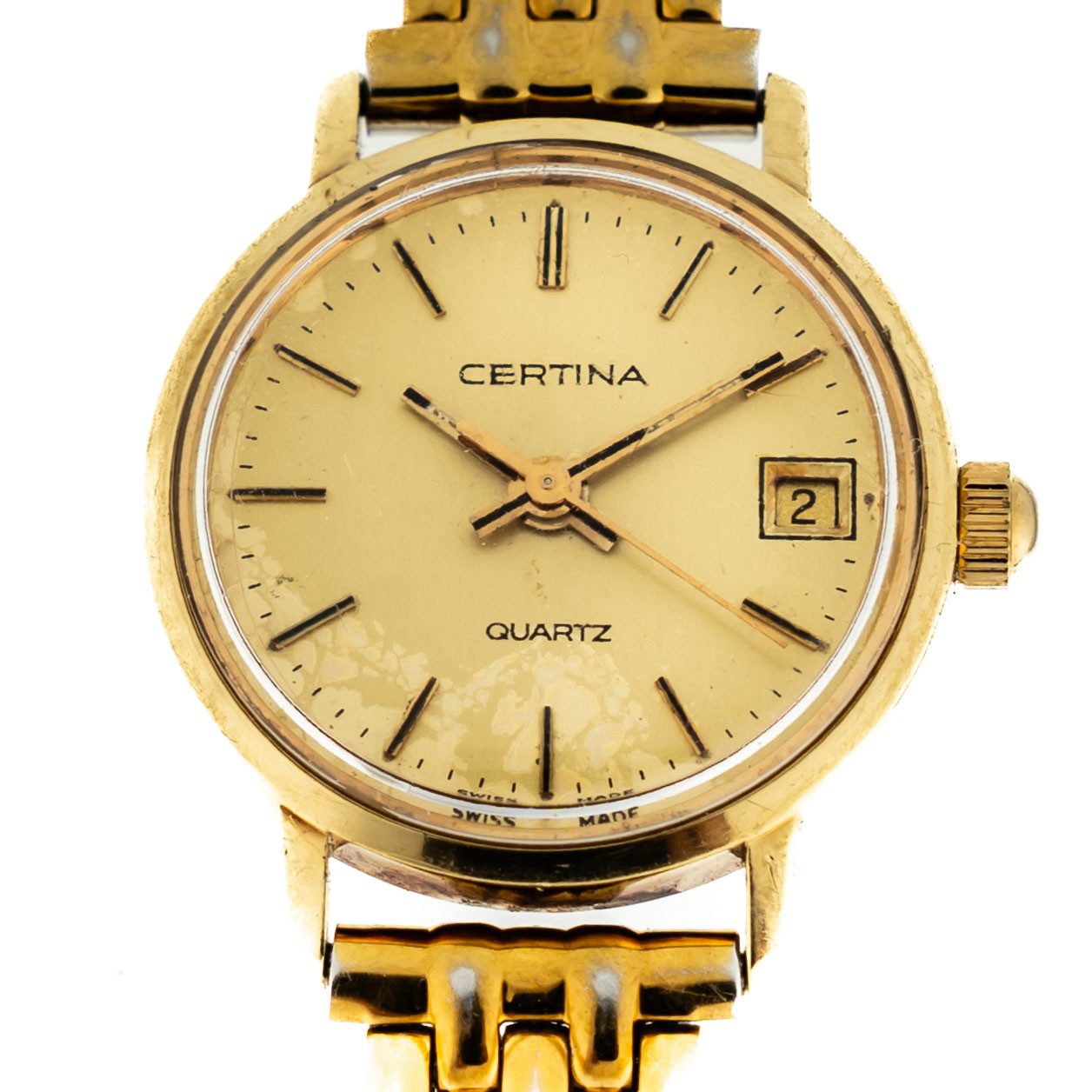 CERTINA. Quartz, Armbandsur 18K Guld 1900-tal.