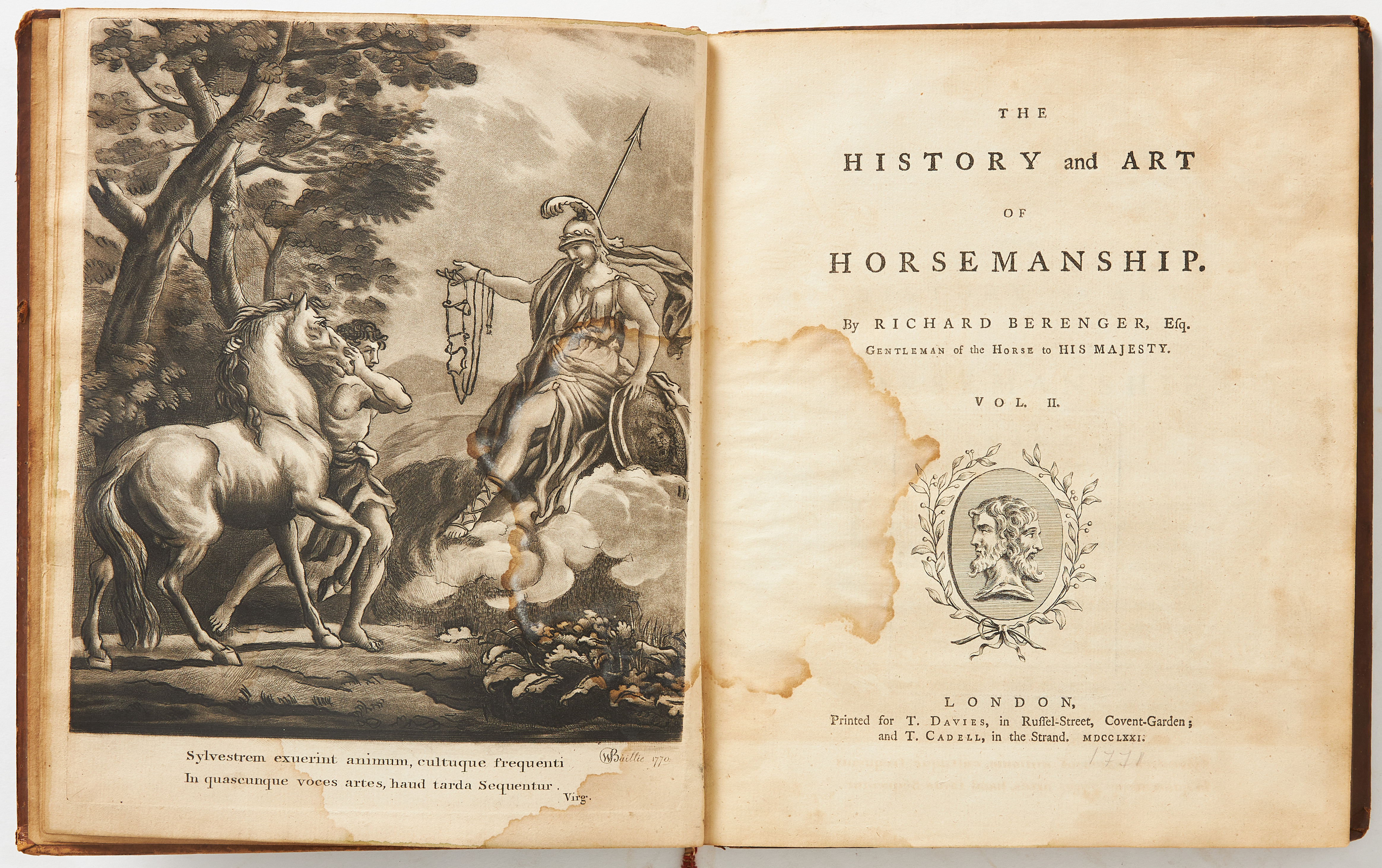BERENGER, The History and Art of Horsemanship, 1771, 2 volumes.