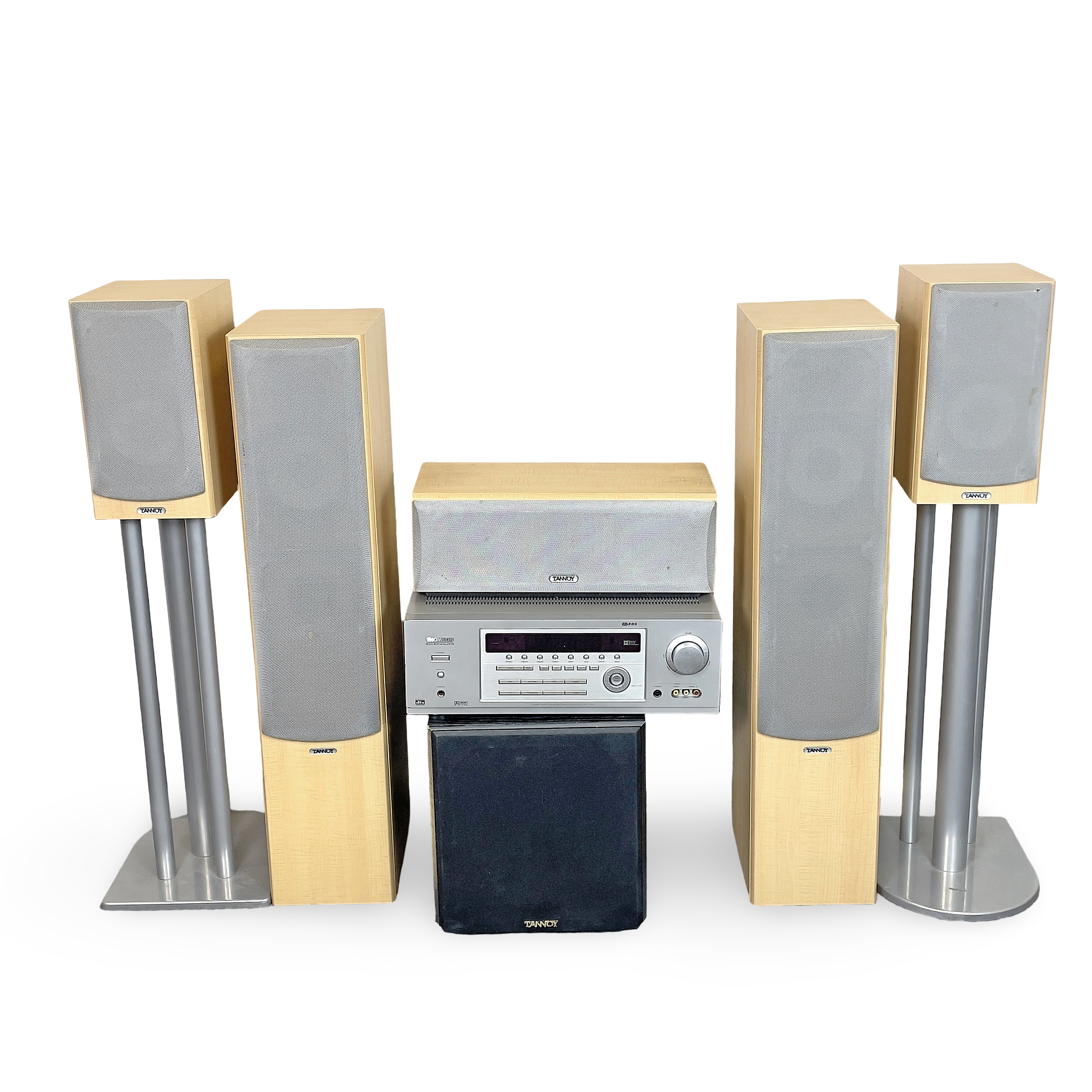 HÖGTALARSYSTEM, 6+1 delar. Tannoy Mercury, Thomson DPL 2000.