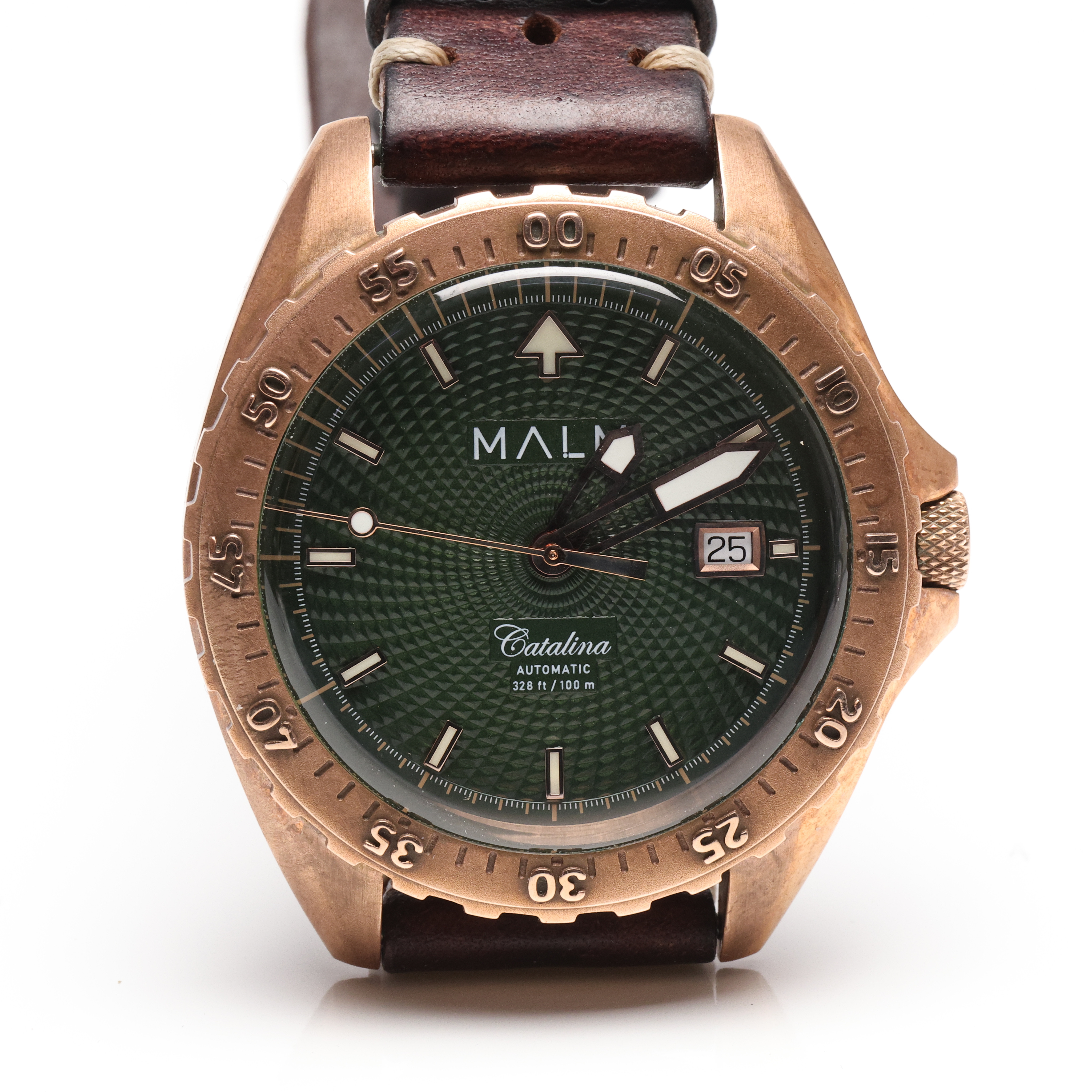 ARMBANDSUR, herr, Malm Catalina bronze, automatisk.