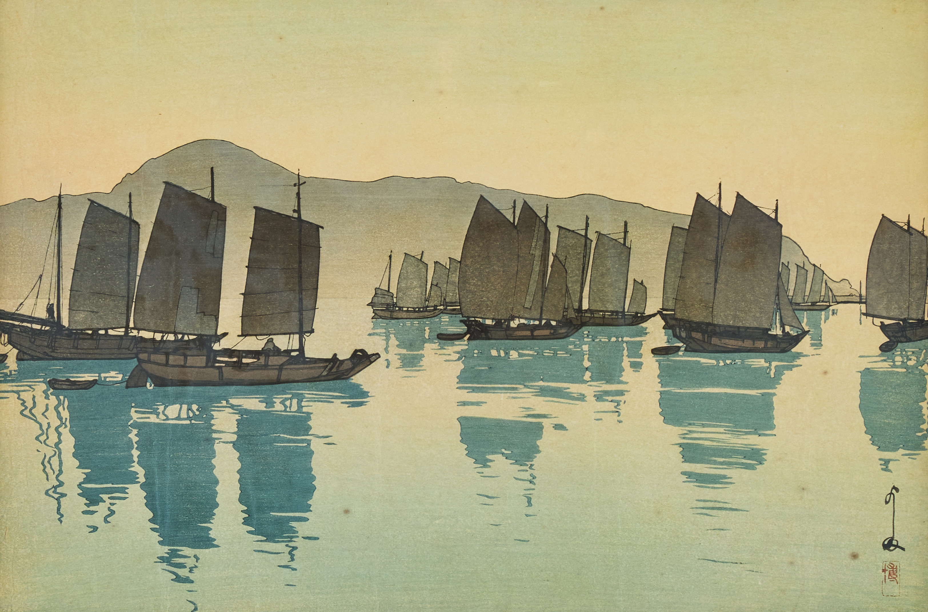 Hiroshi Yoshida (1876-1950). 'Morning at Abuto' (Abuto no asa).