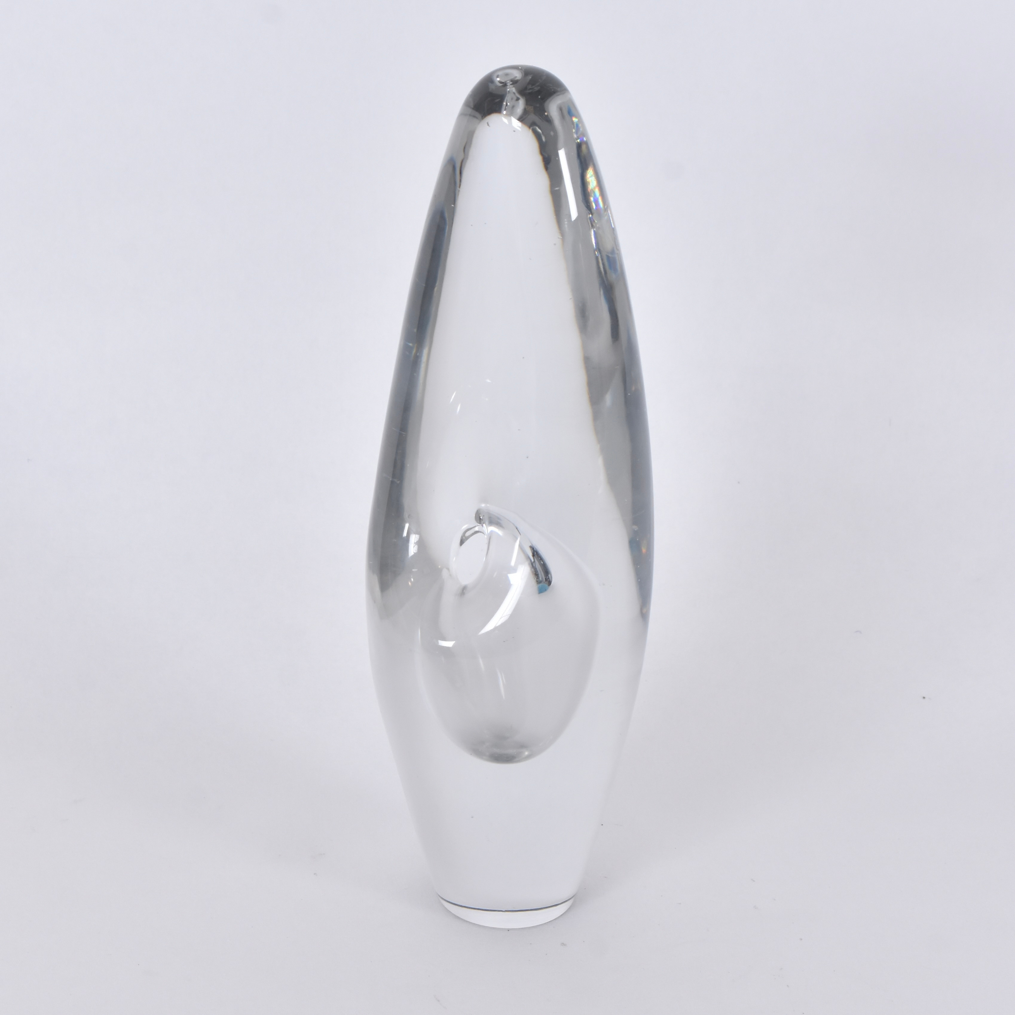 TIMO SARPANEVA. Glasskulptur, "Orkidé", signerad Timo Sarpaneva Iittala -55.