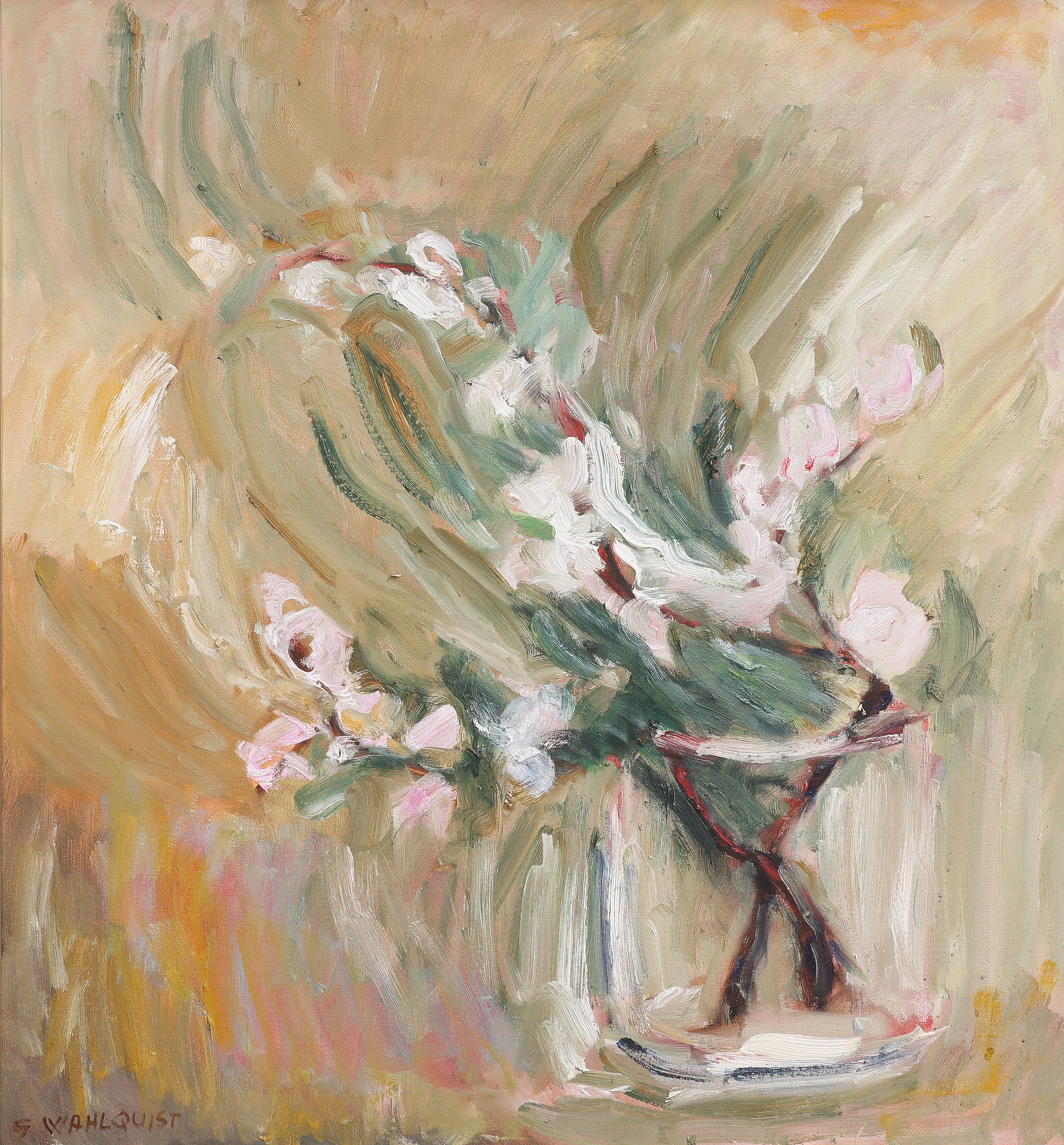 GUNNEL WAHLQVIST. BLOMSTERSTILLEBEN.