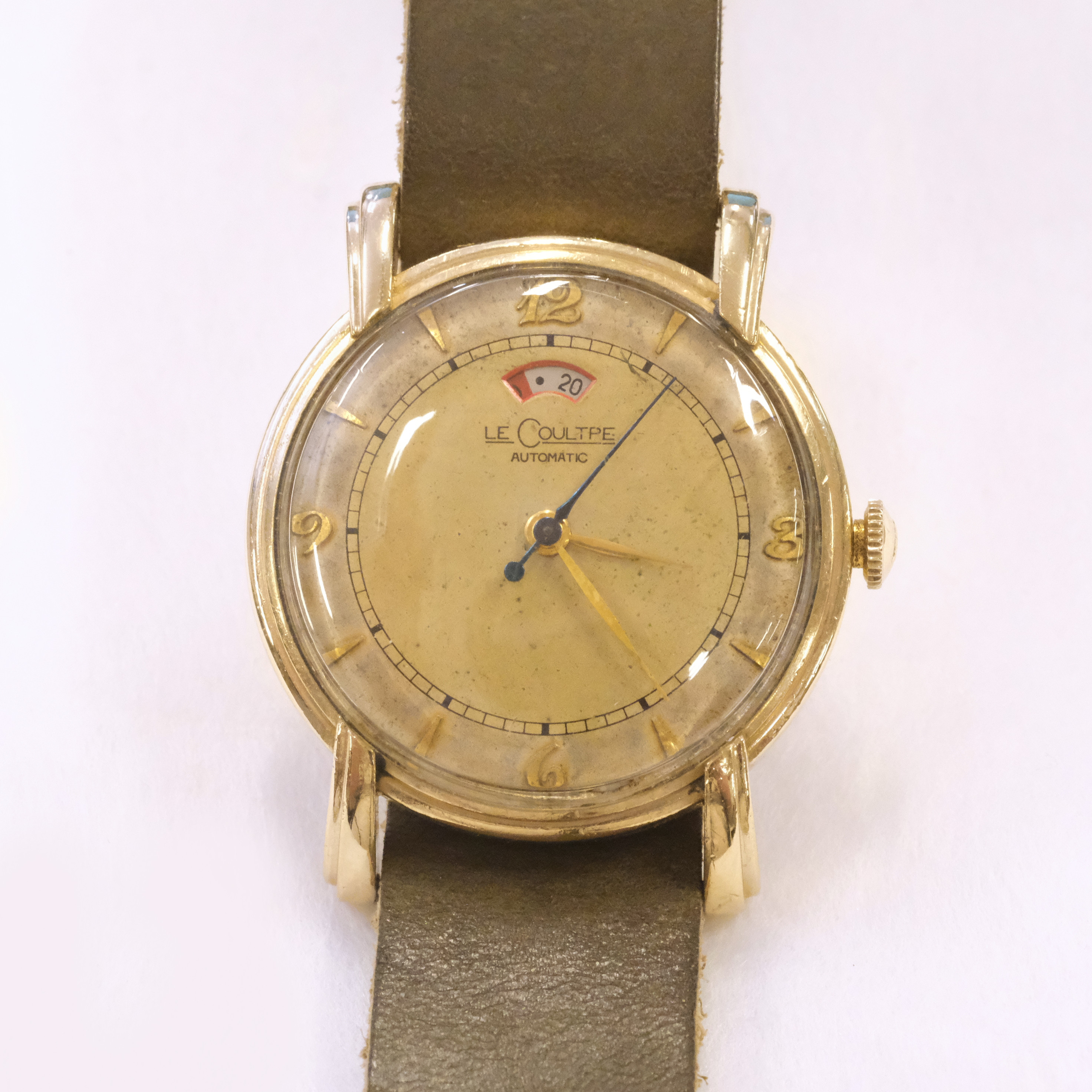 JAEGER-LECOULTRE. ARMBANDSUR. GULDDOUBLE. BUMPER-AUTOMATIC. 1940/50-TAL.