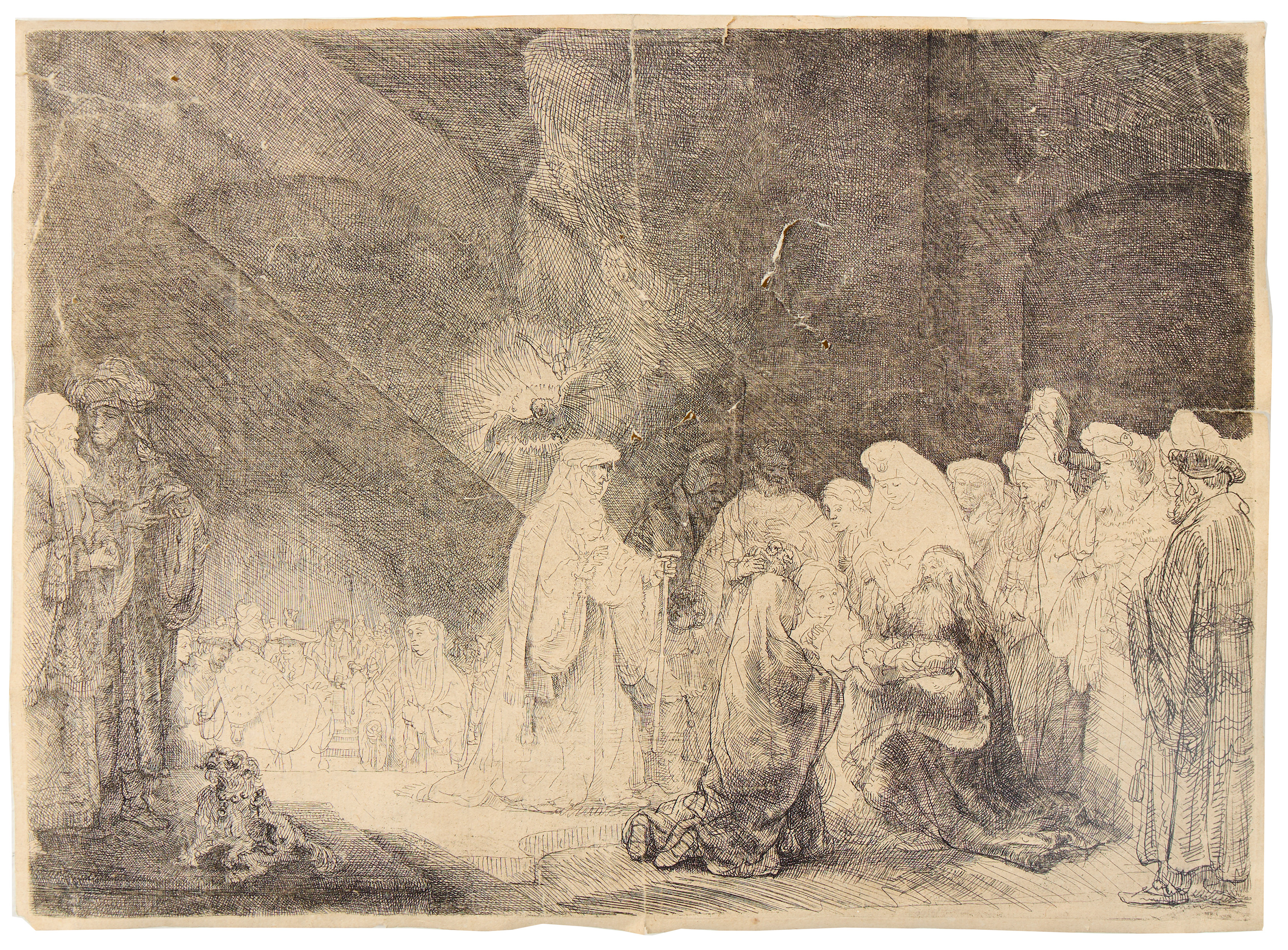 REMBRANDT  VAN RIJN. EFTER. "Presentationen av Jesus i templet".