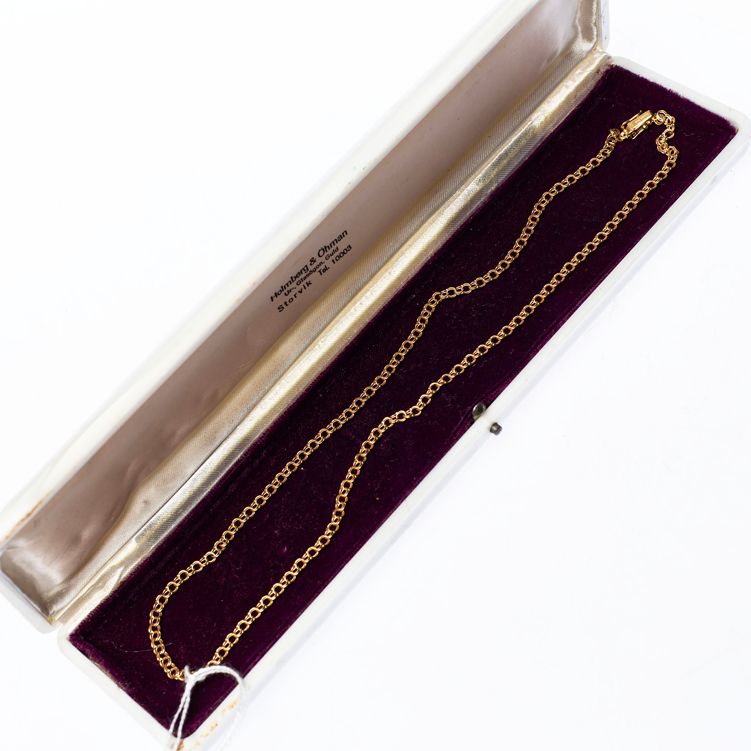 COLLIER, Bismarck, 18 k guld, ca 9,19 g.