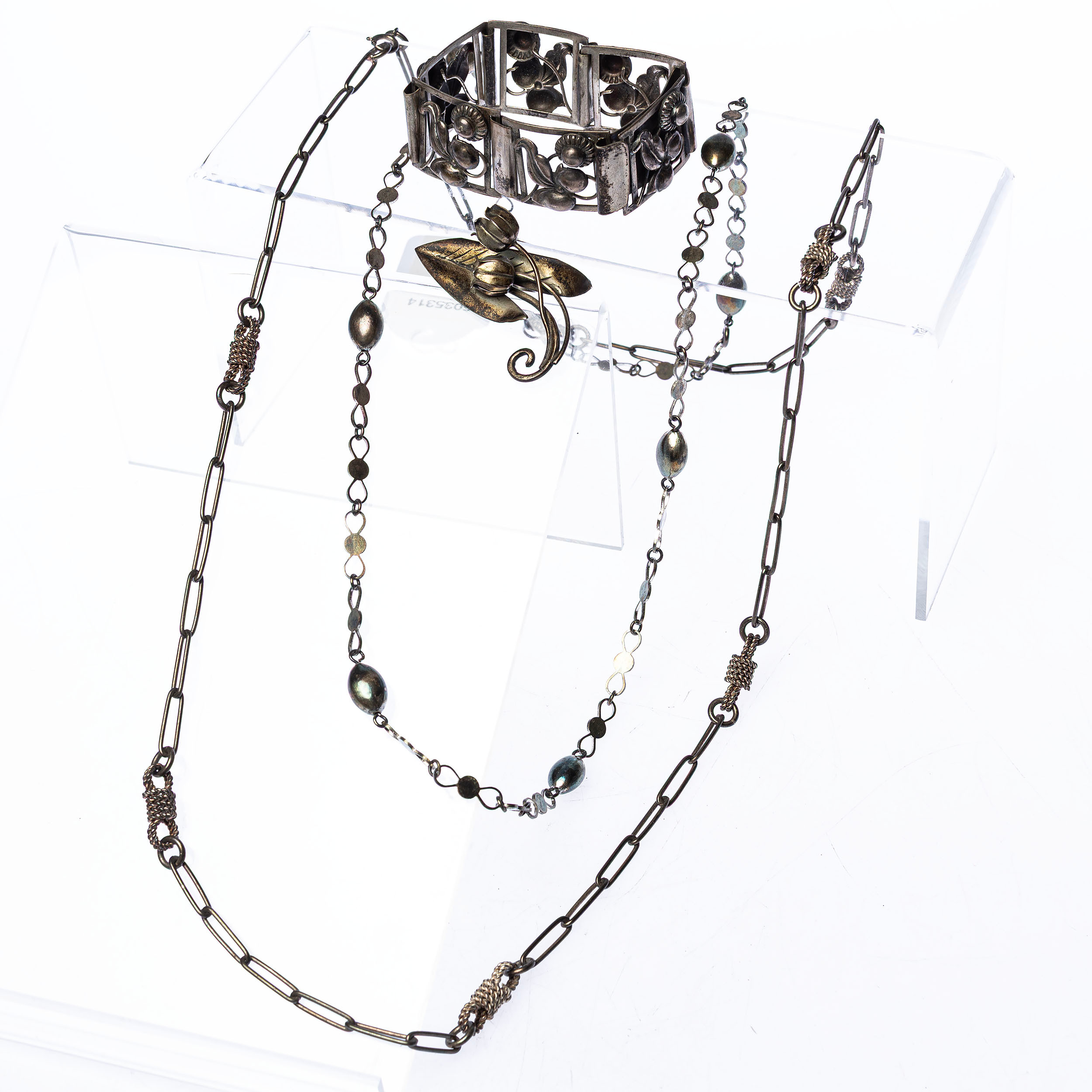 SILVERSMYCKEN, 4 delar, ca 122 g.