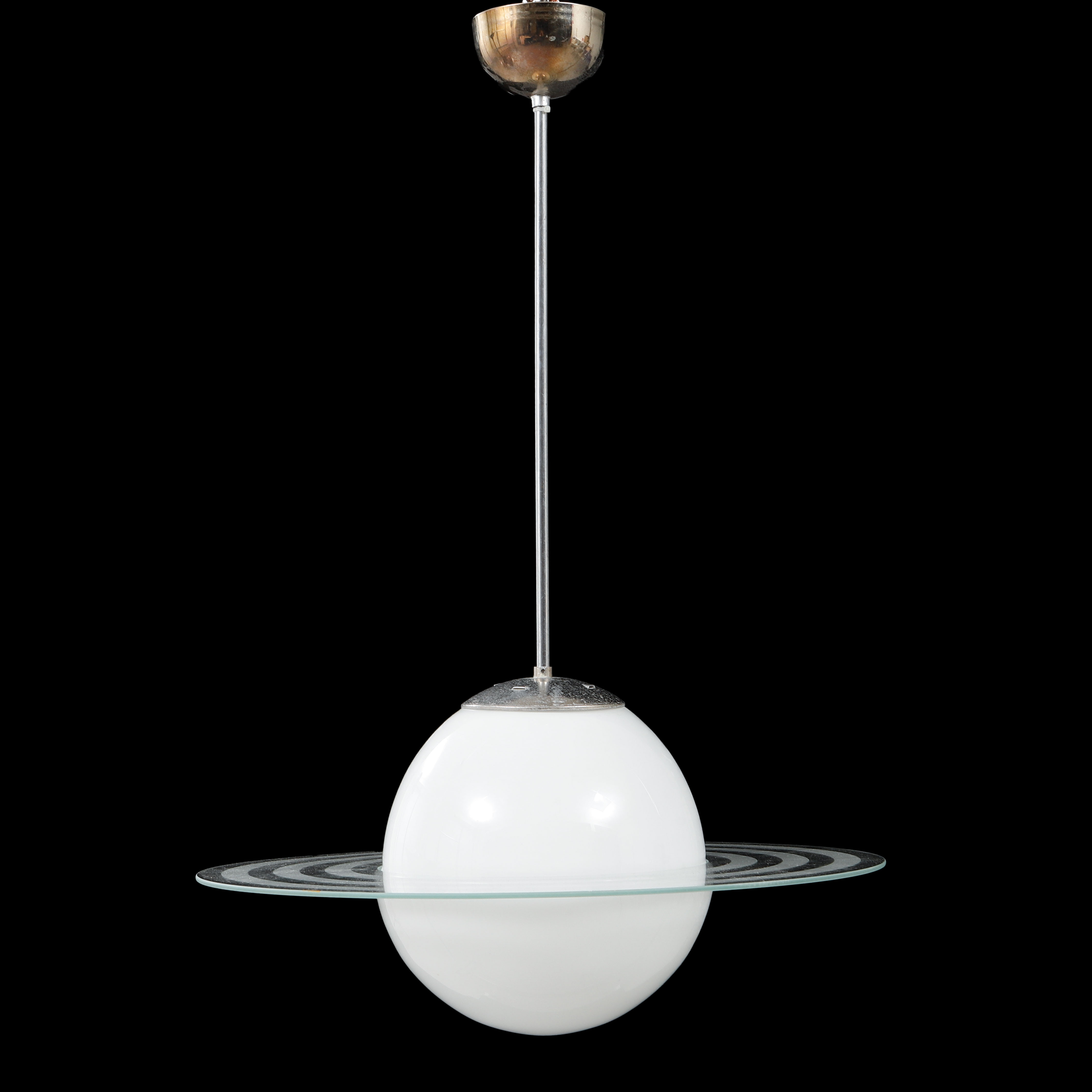 TAKLAMPA, Saturnus modell, höjd ca 72 cm.