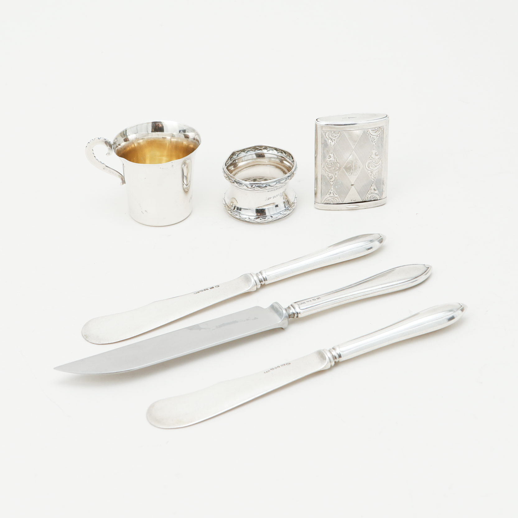 DIVERSE SILVER OCH MYNT, 14 delar, silvervikt ca 225 gram.