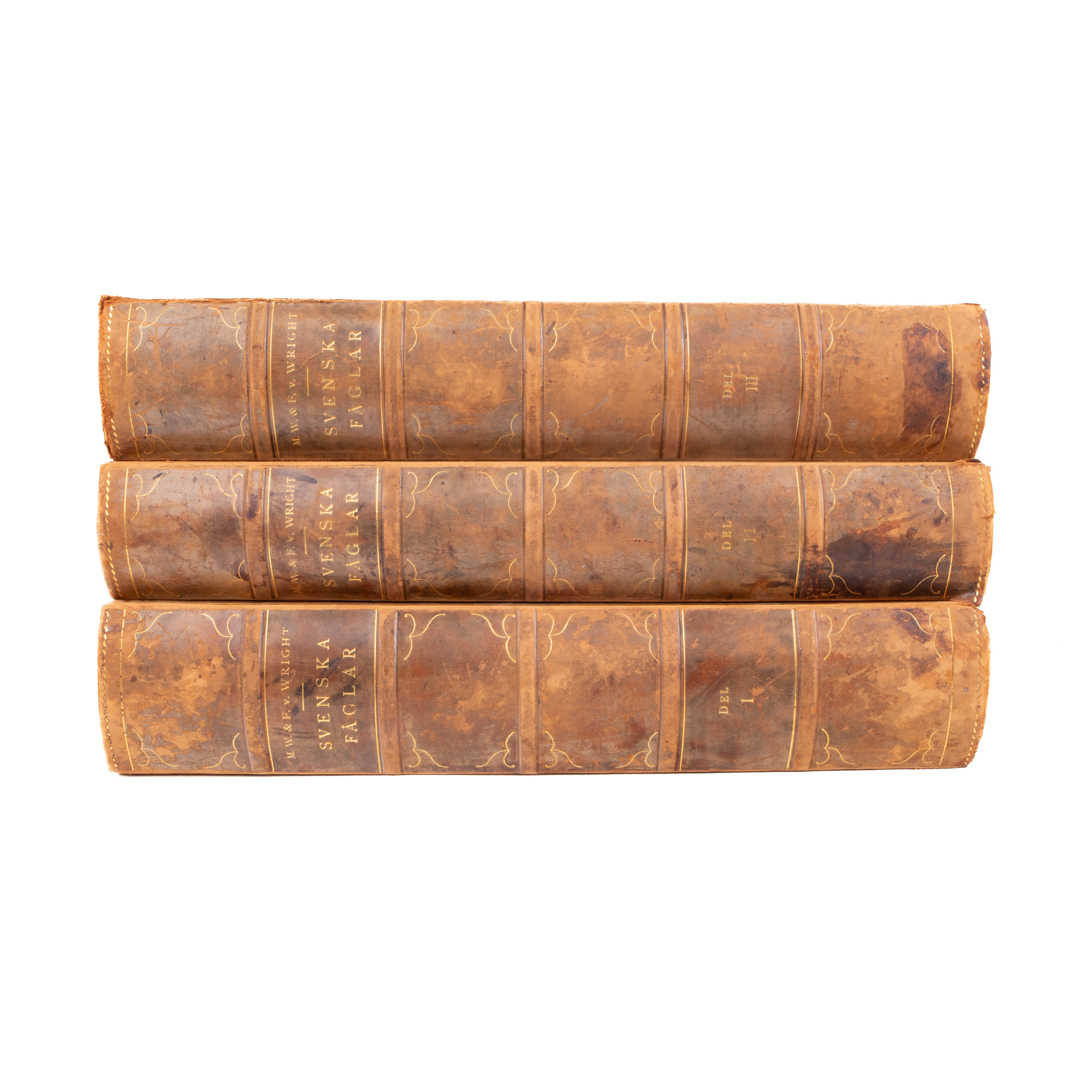 WRIGHT, Svenska fåglar efter naturen och på sten ritade. Vol I-III, Stockholm, 1924, 1929.
