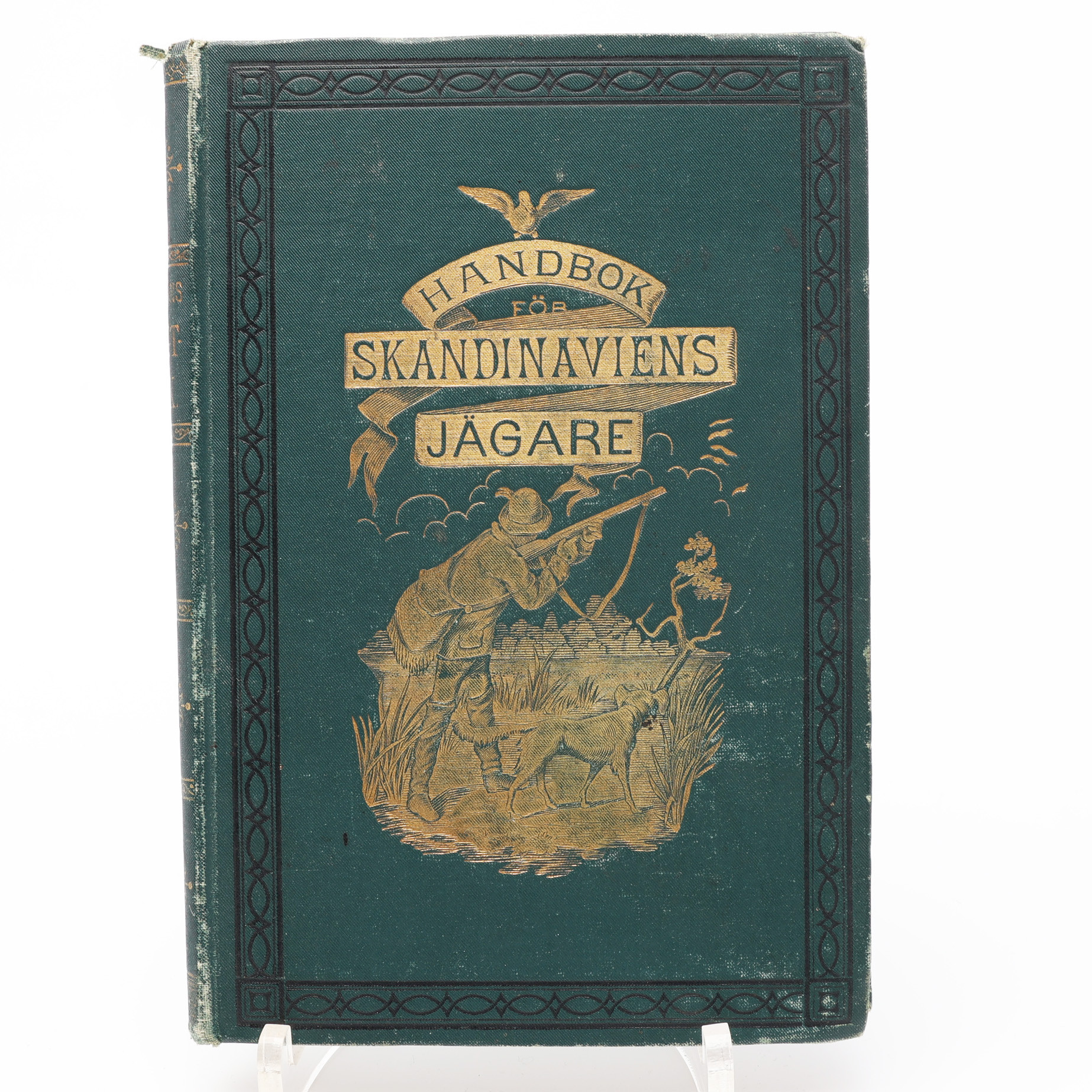 JAKT. P. G. BROMANS ANTECKNINGAR ÖFVER JAGT- OCH SKJUTKONST 1882 ILLUSTRERAD MED 41 FIGURER I TEXTEN.