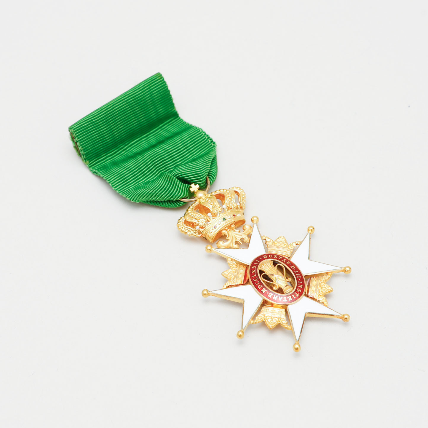 ORDENSTECKEN, Vasaordern, 18k guld, emalj, C.F. Carlman, Stockholm, 1946.