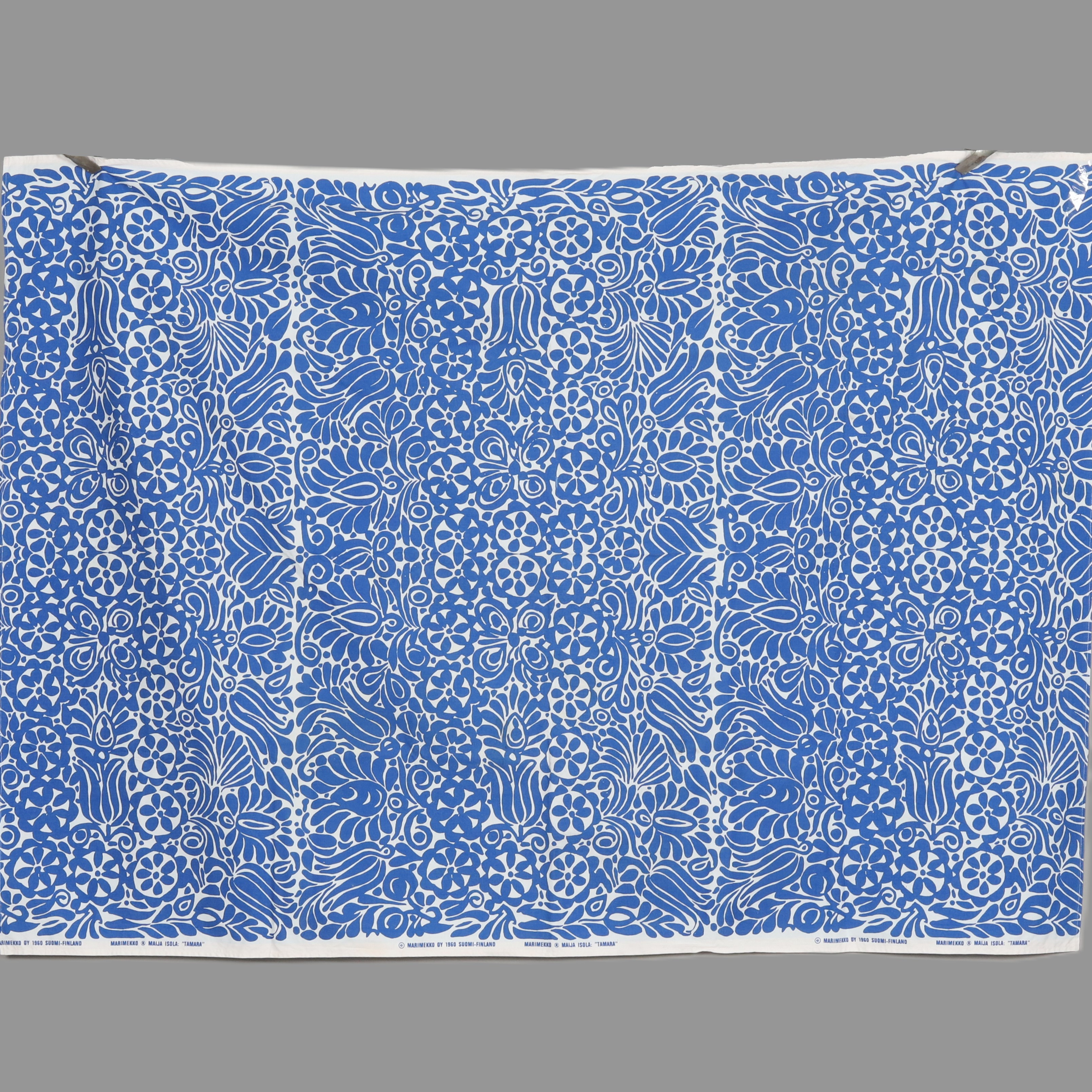 MAIJA ISOLA. Tyg Marimekko "Tamara", 180 x 130 cm, -1960.