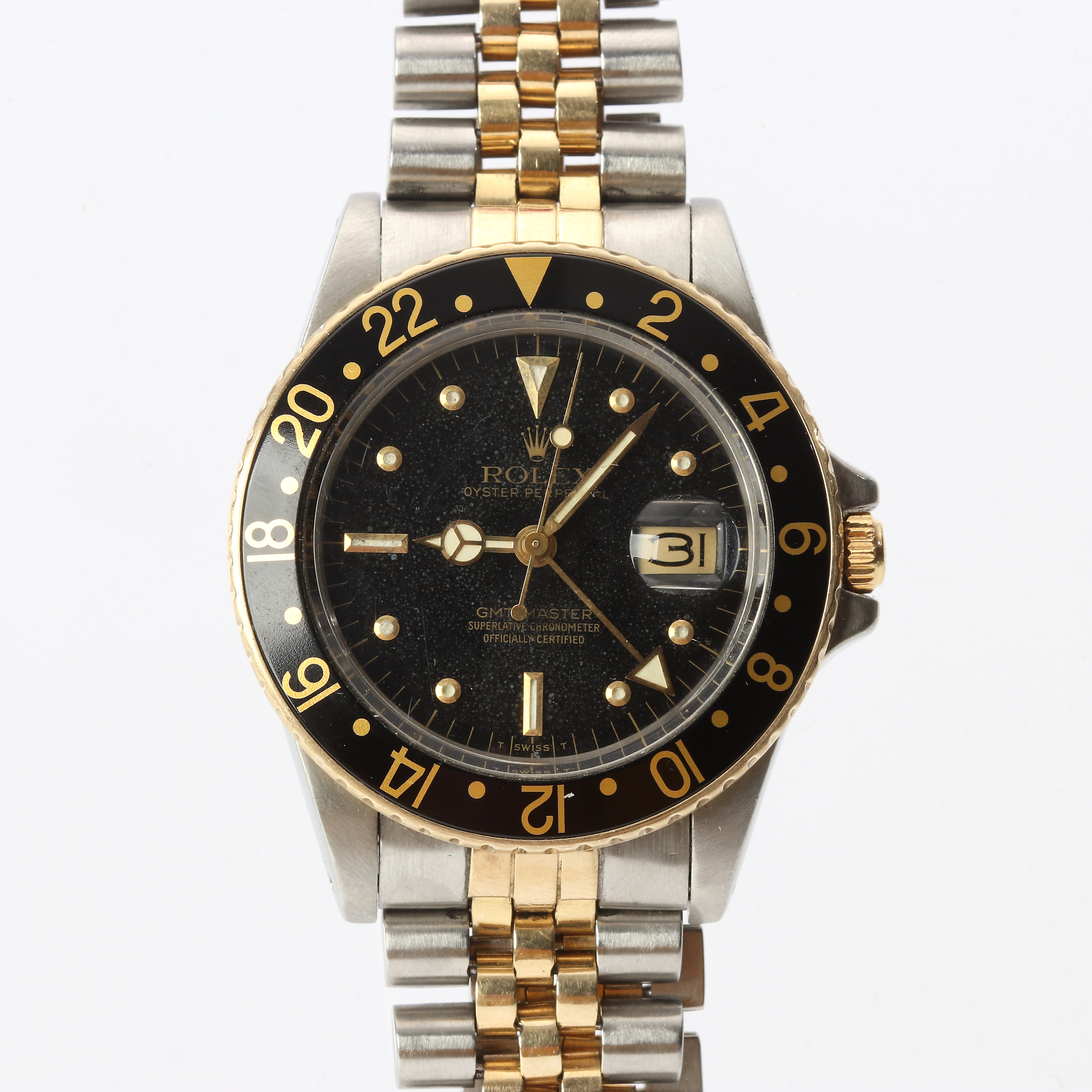 ROLEX GMT MASTER, ARMBANDSUR. Stål och guld, automatisk.