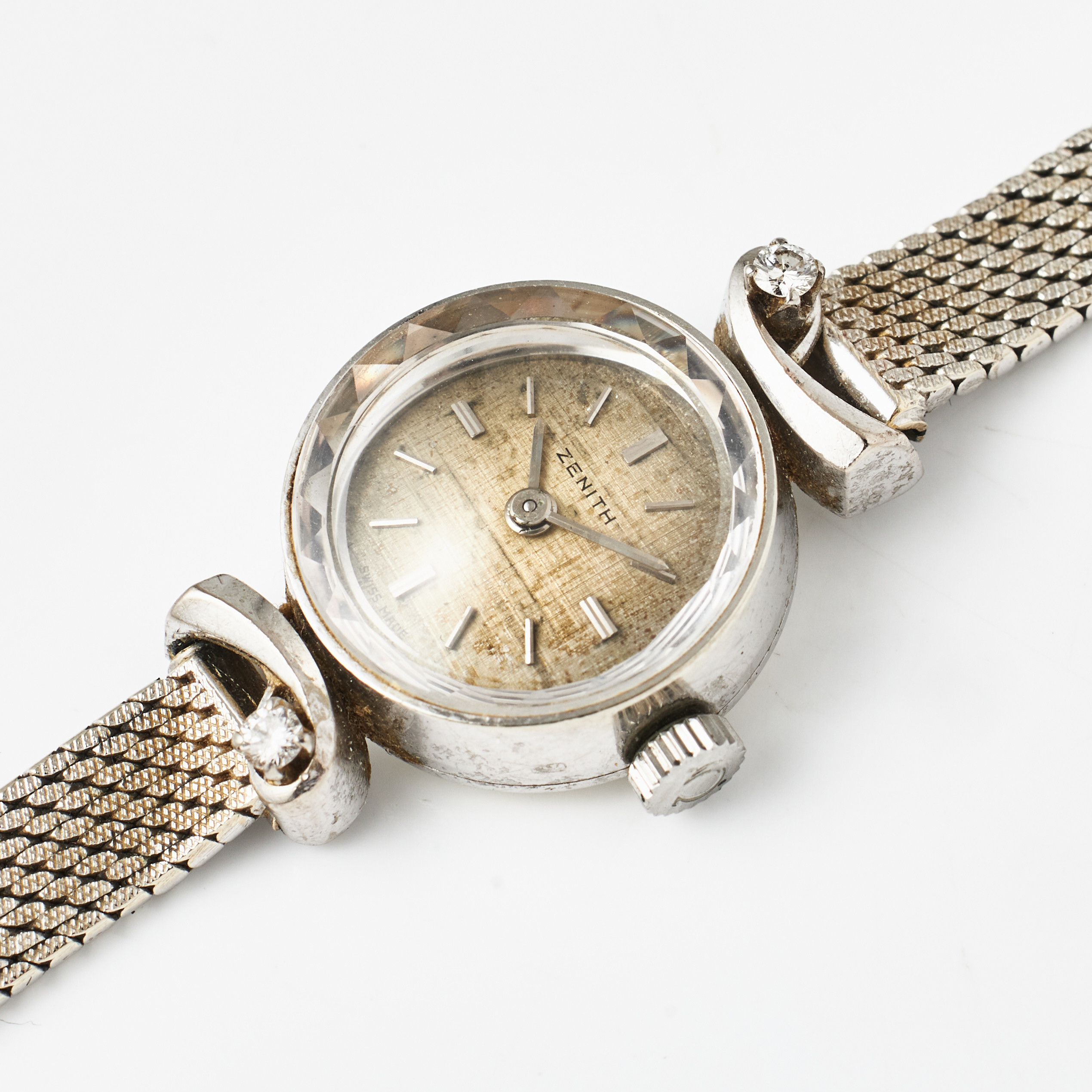 ZENITH, armbandsur, 17,5 mm, 18K vitguld, ca 1965.