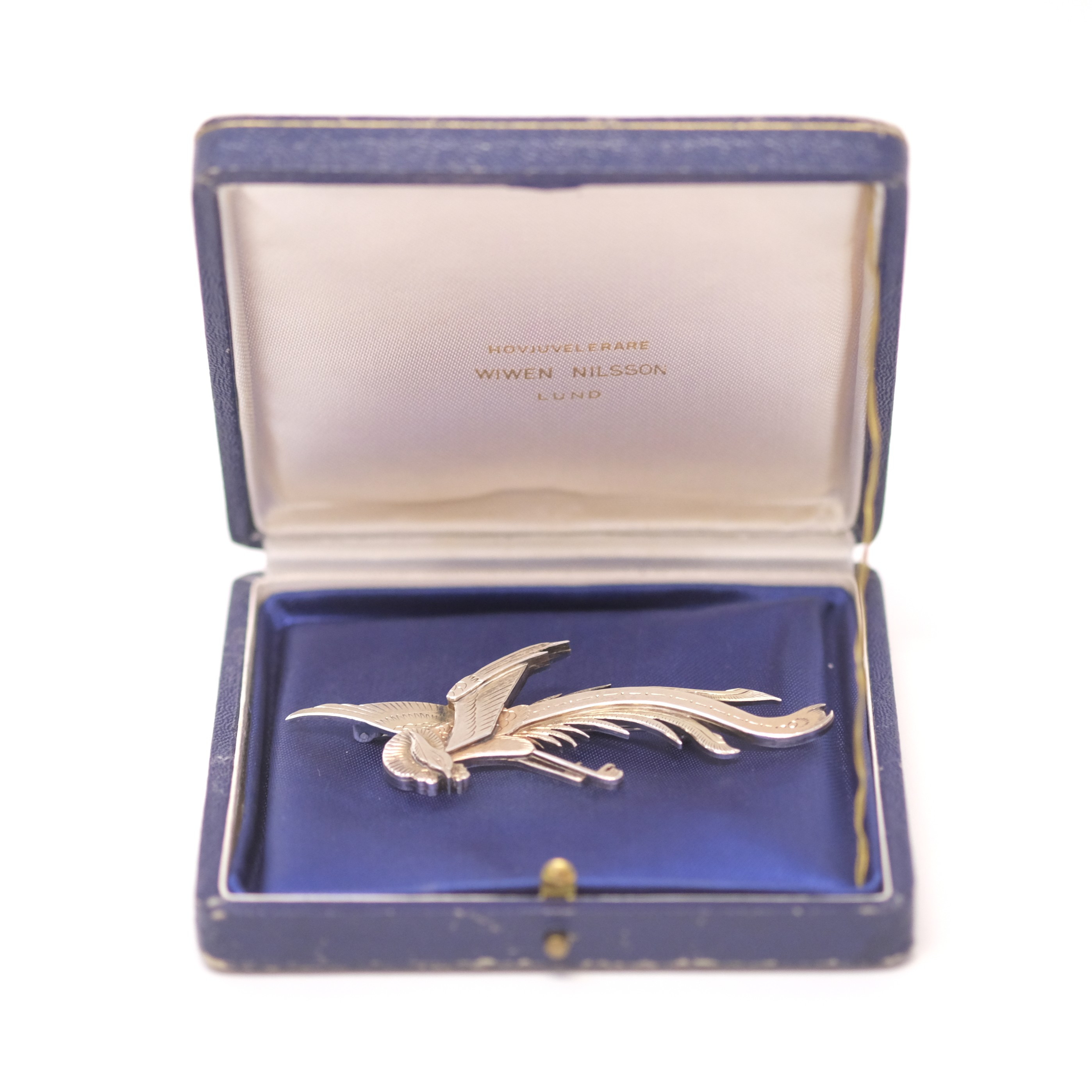 WIWEN NILSSON. BROSCH, FÅGEL FENIX.