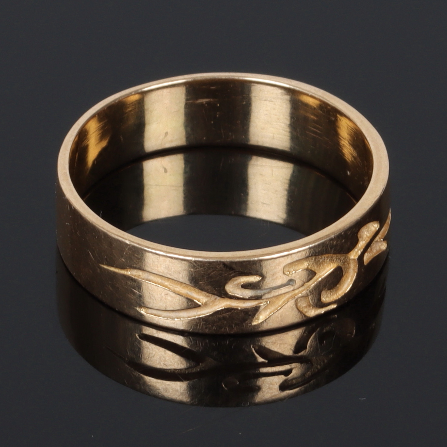 RING, 18 guld, 1900-talets andra hälft.
