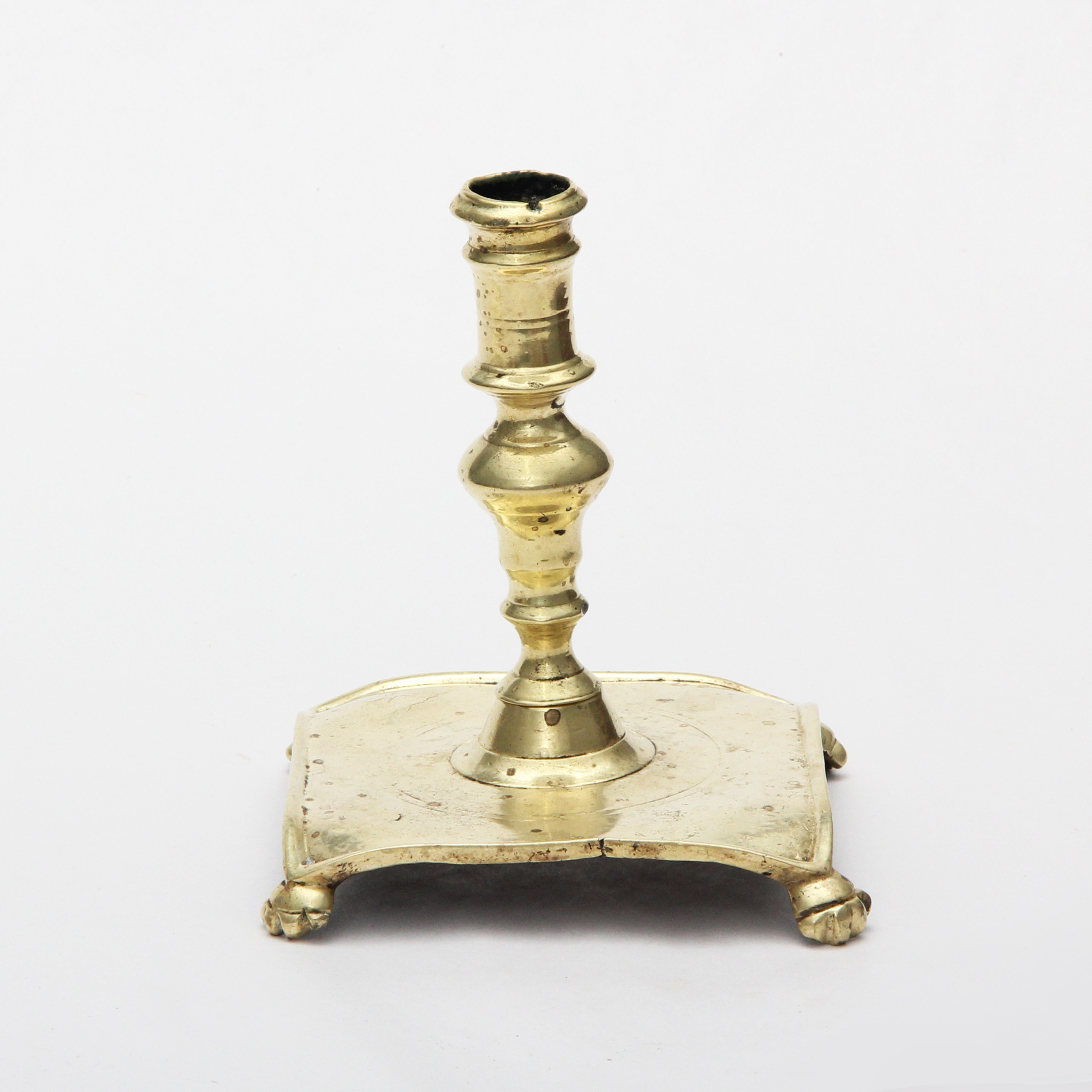 LJUSSTAKE, mässing, 1600-tal.