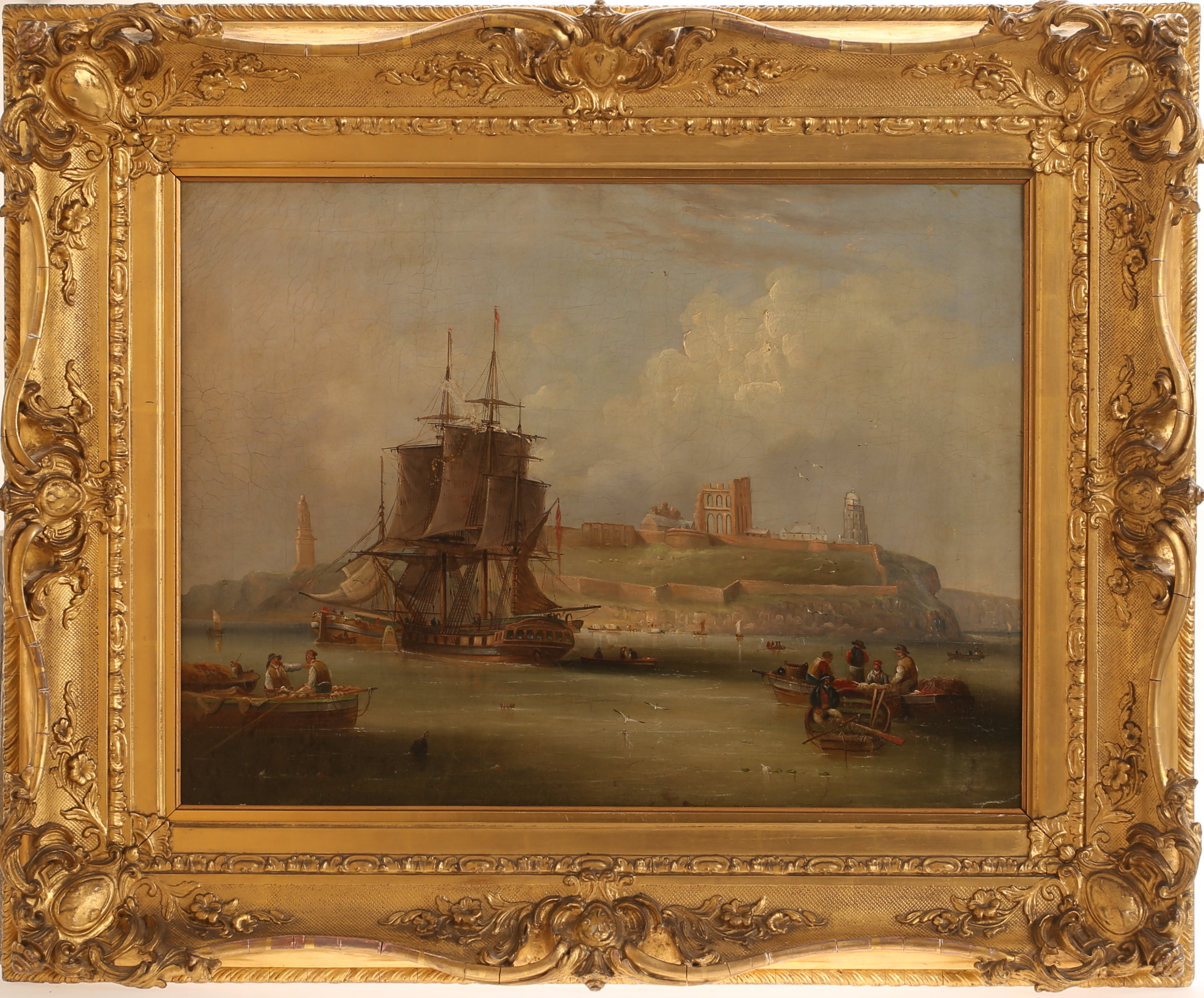 OKÄND KONSTNÄR, olja på duk, 1800-tal.
