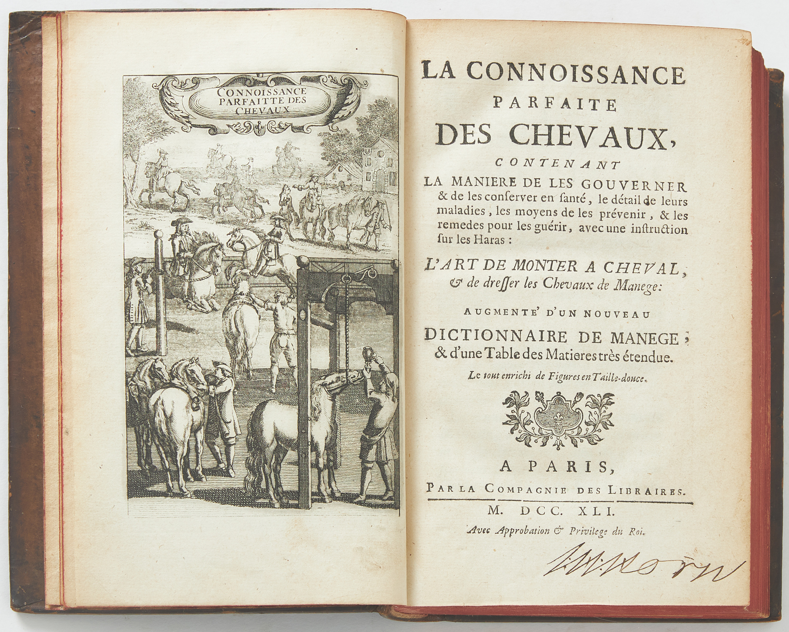 HIPPOLOGY - LIGER, La connoissance parfaite des chevaux, provenance Horn and Fischerström, 2 volumes.