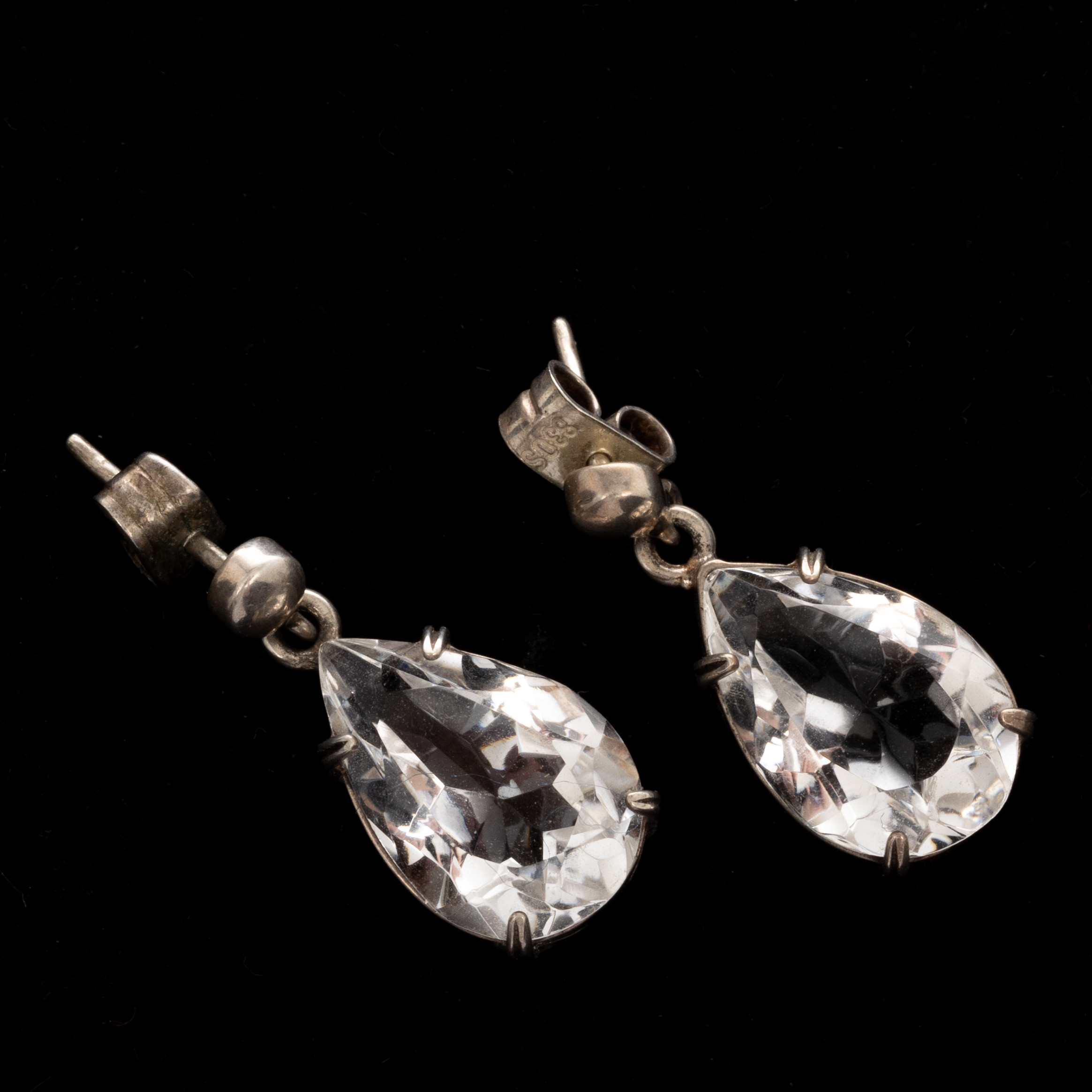 ÖRHÄNGEN, Silver, Bergskristaller 11,5 ct, Victor Janson.
