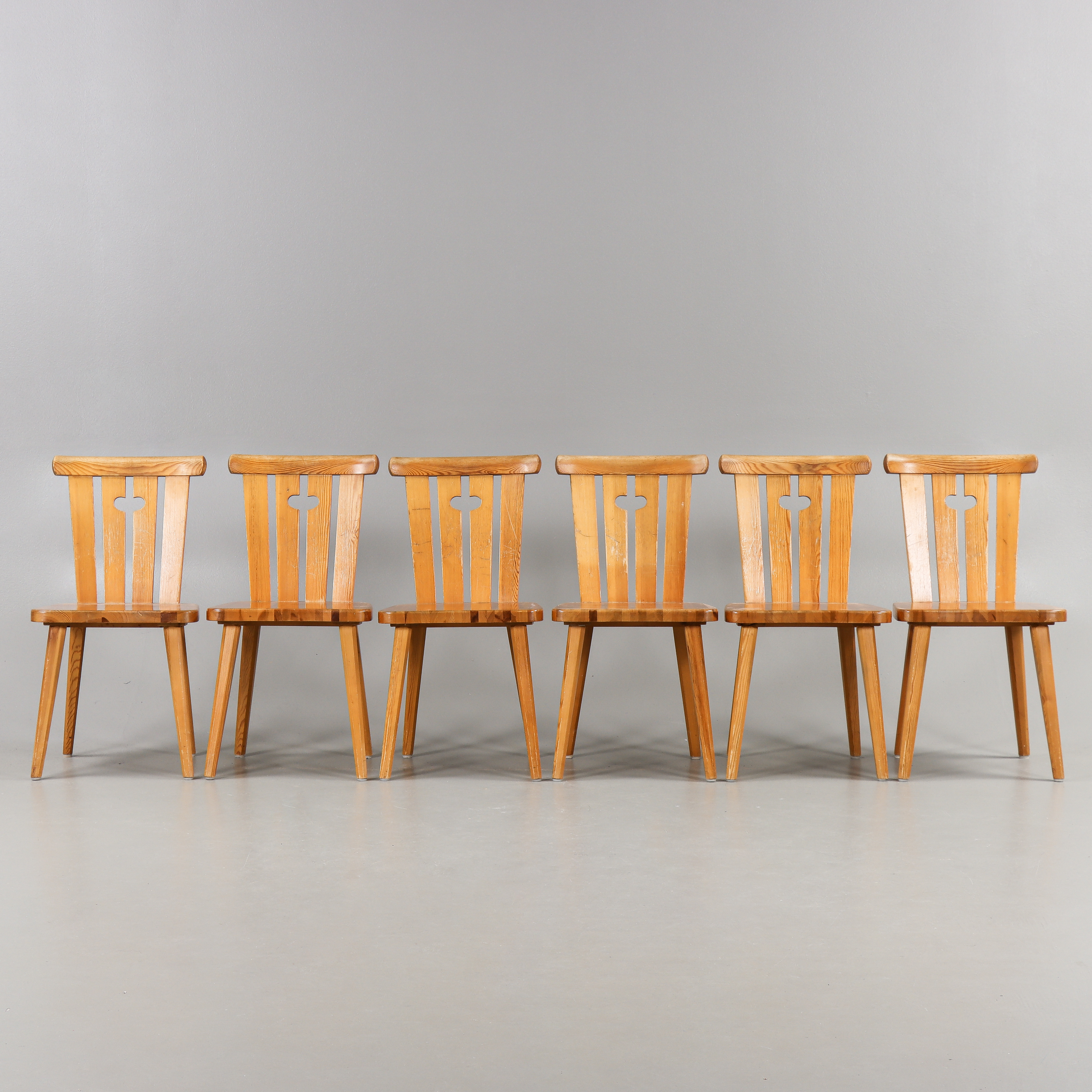 GÖRAN MALMWALL. Stolar 6 stycken, Svensk Fur, 1900-talets mitt.