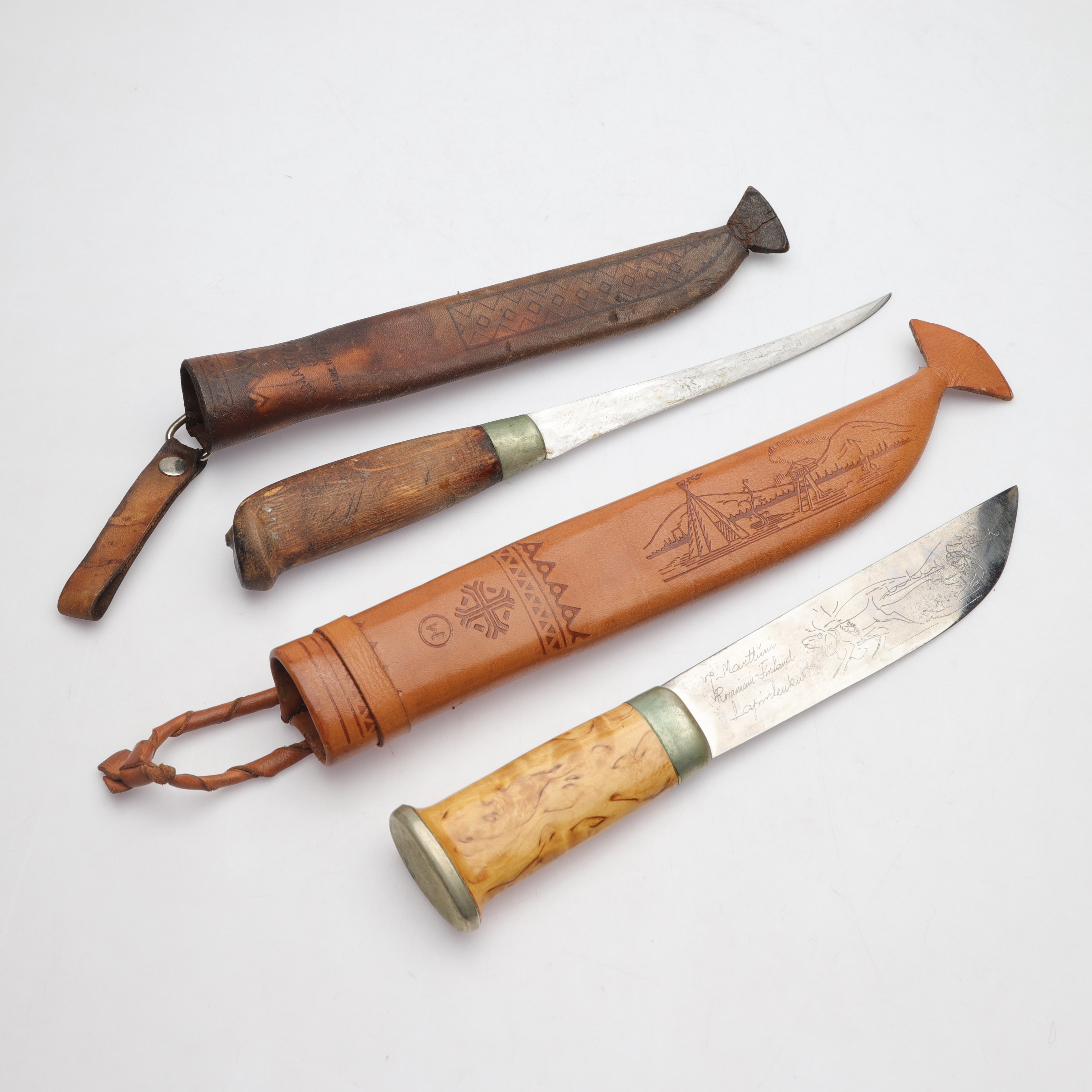 KNIVAR, 2 st, J. Marttiini, Rovaniemi, Finland.