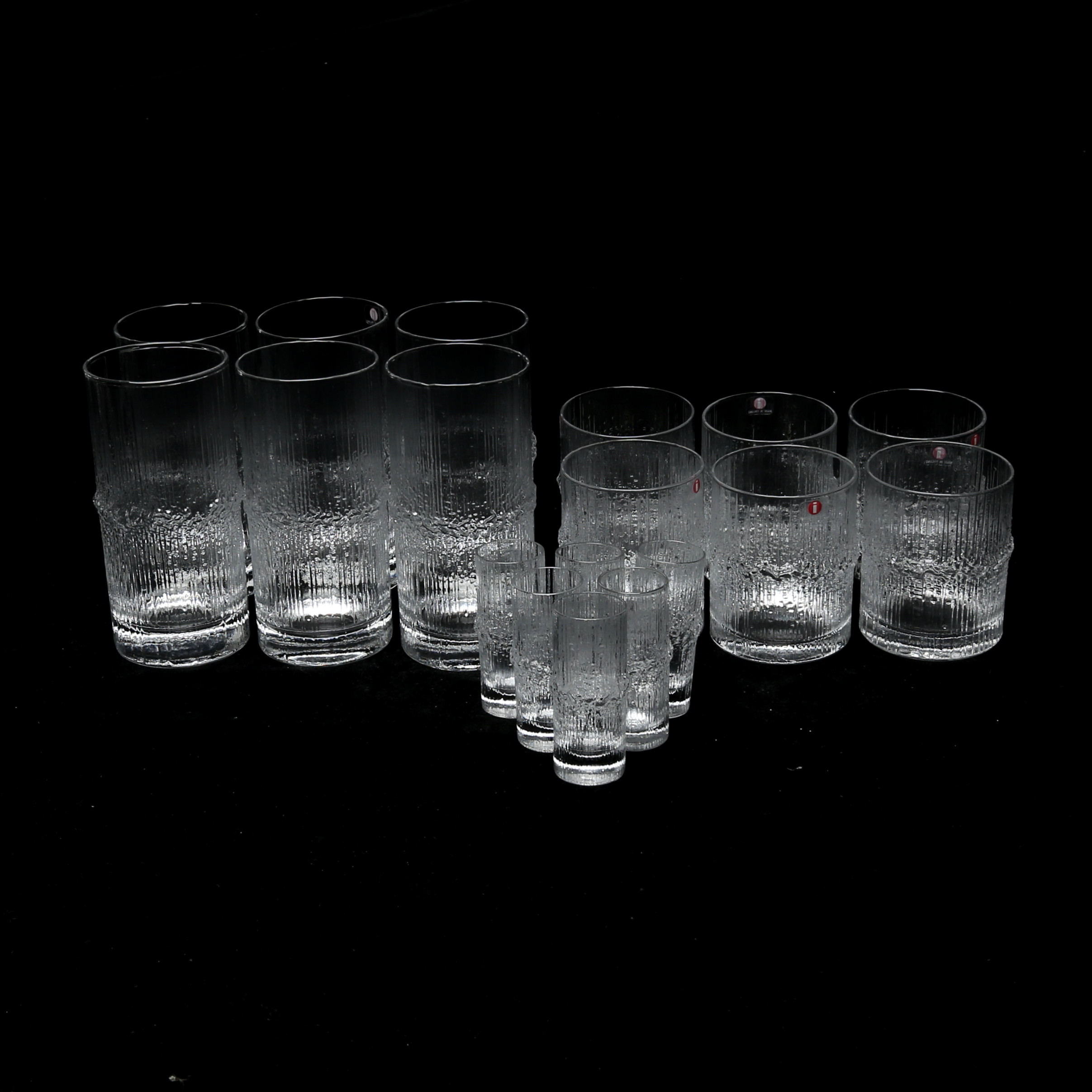SERVISGLAS, totalt 18 st, Iittala.
