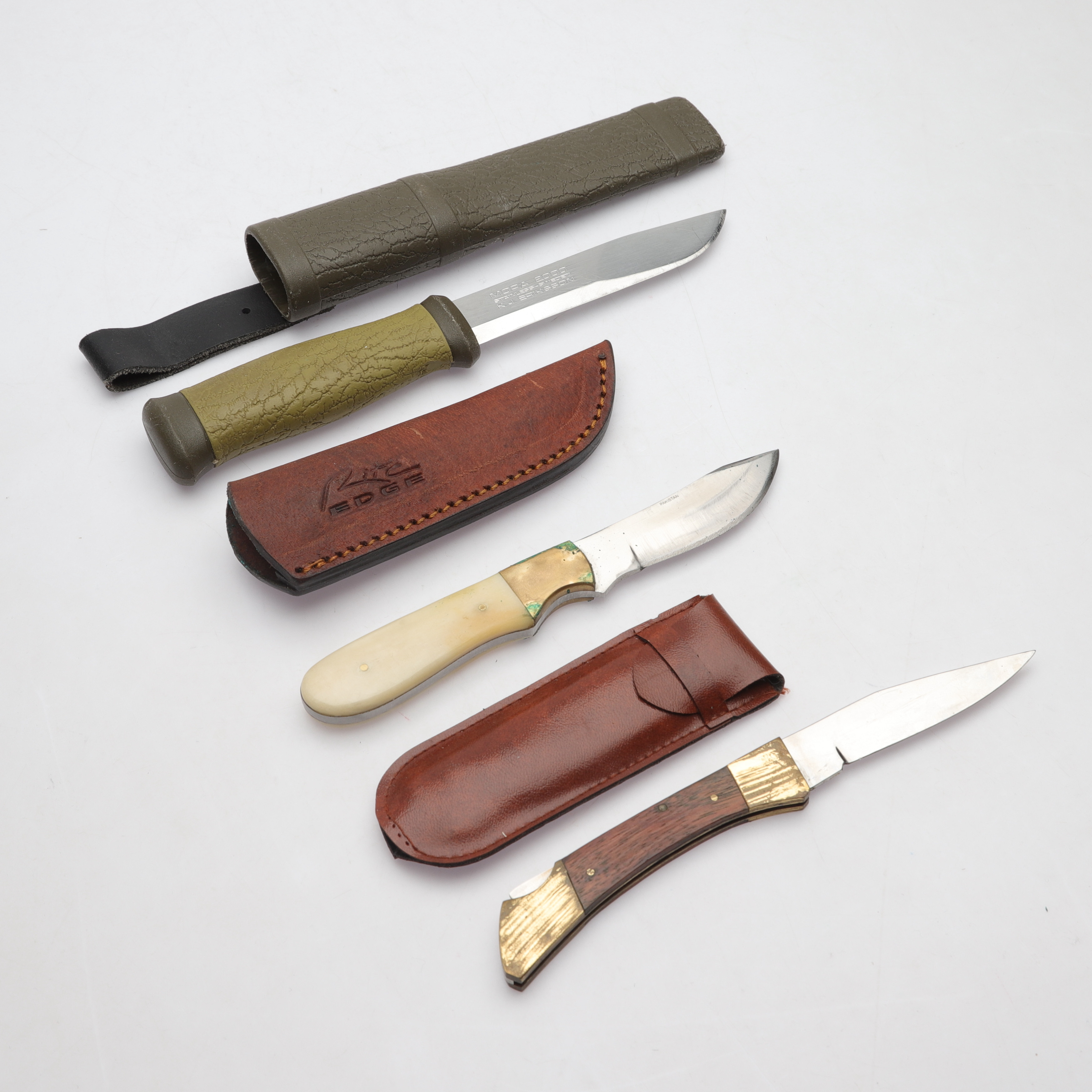 KNIVAR, 3 st, b.la. K.J. Eriksson/Rite Edge.