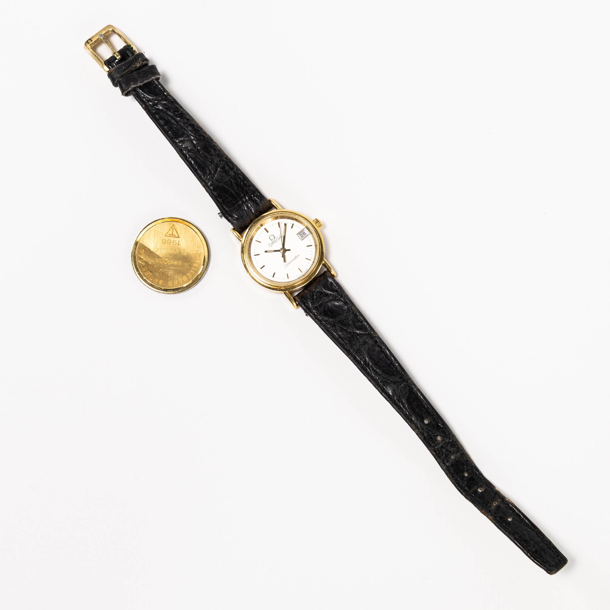 OMEGA. Seamaster, 23 mm, 18k guld.