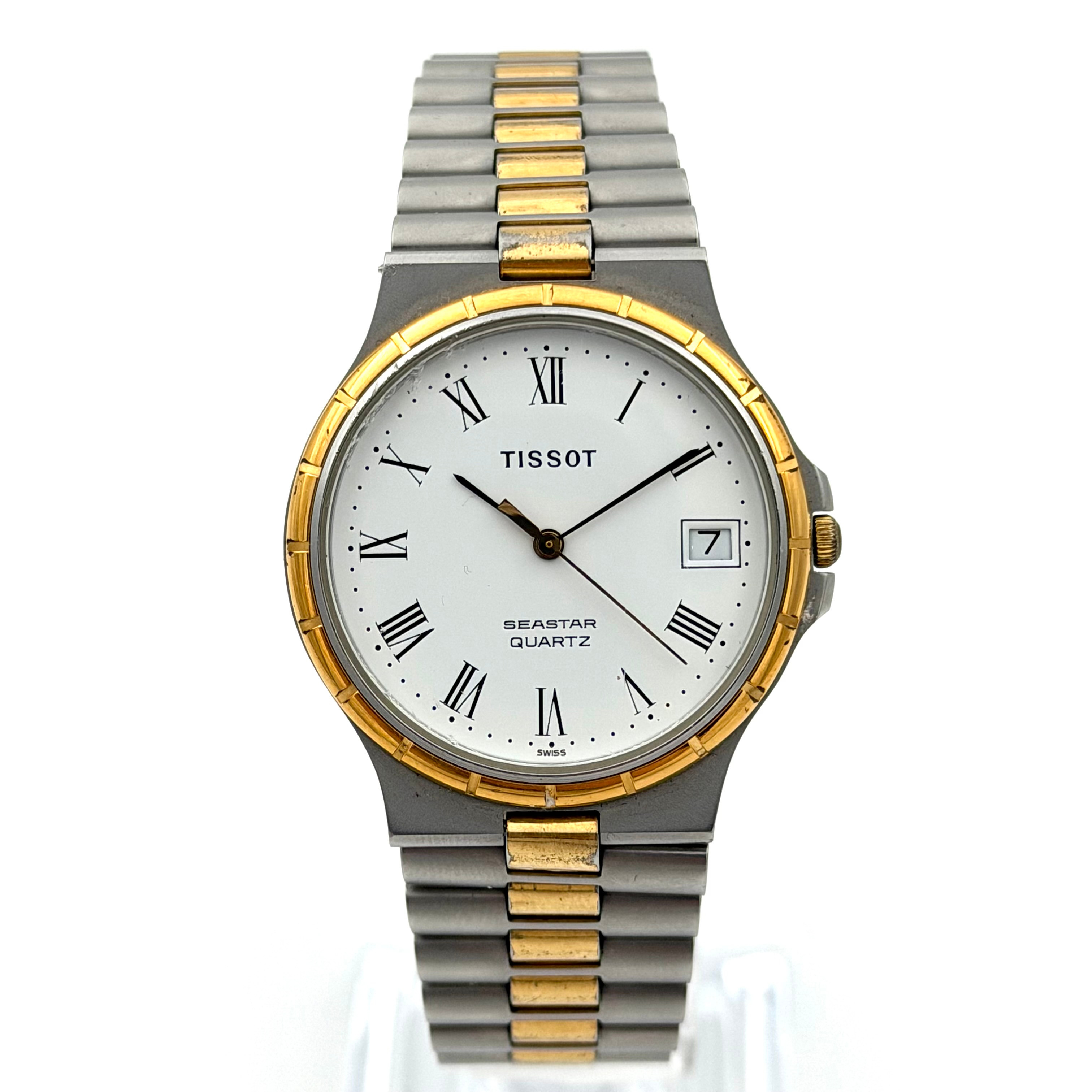 TISSOT SEASTAR, armbandsur, 1980-tal, quartz, gulddouble´.
