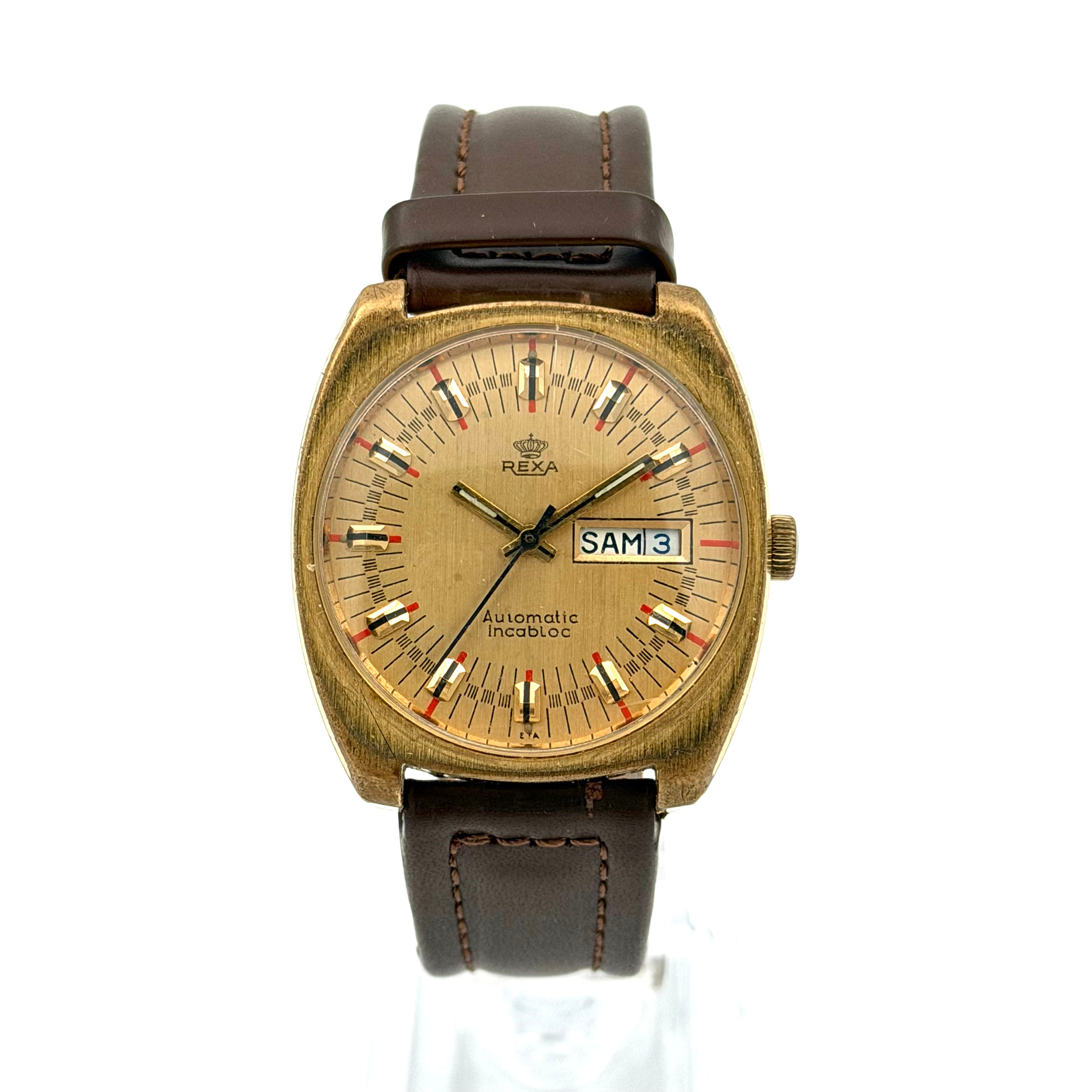 REXA, armbandsur, 1960/70-tal, automatic, gulddouble´.