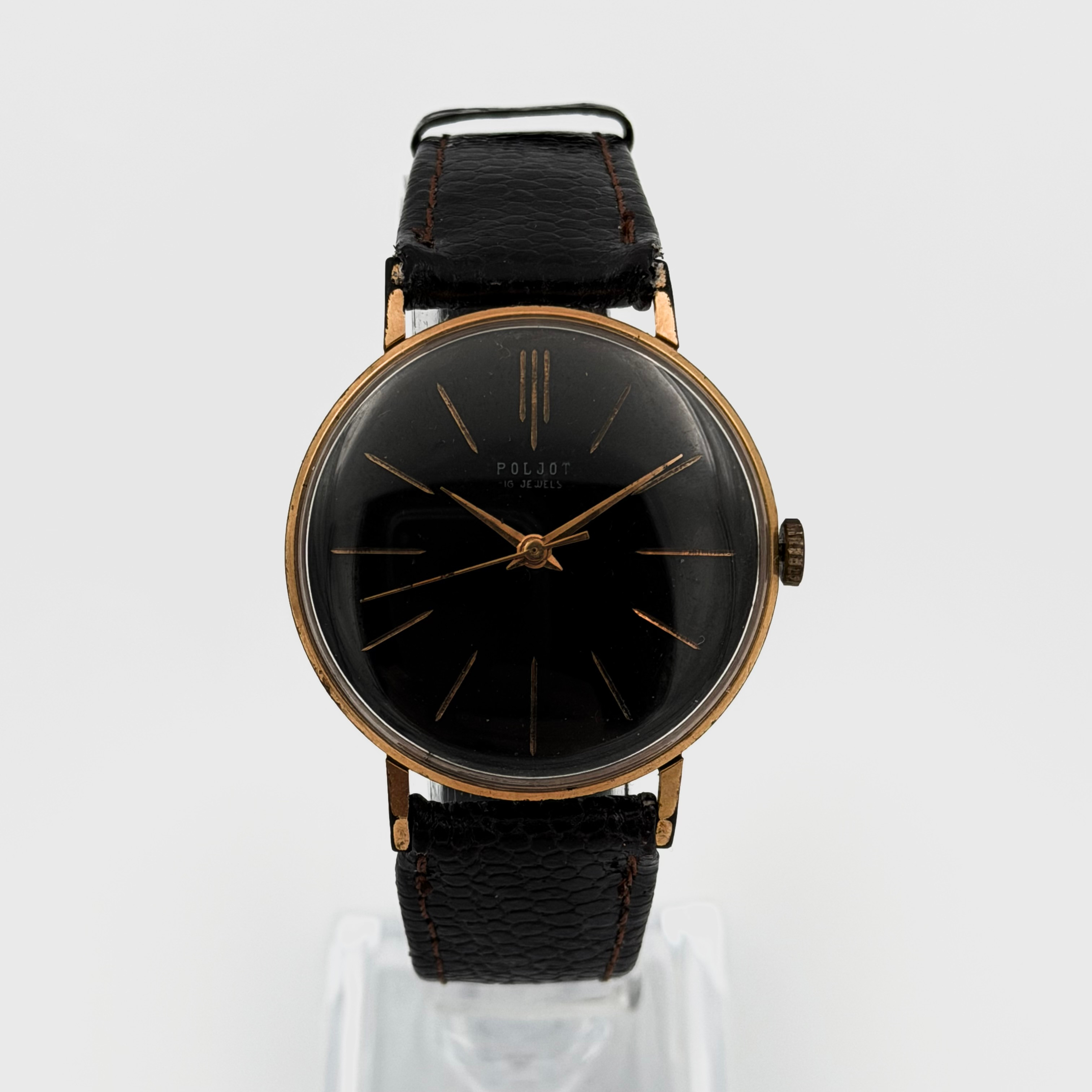 POLJOT, armbandsur, 1960/70-tal, manuell, gulddouble´.