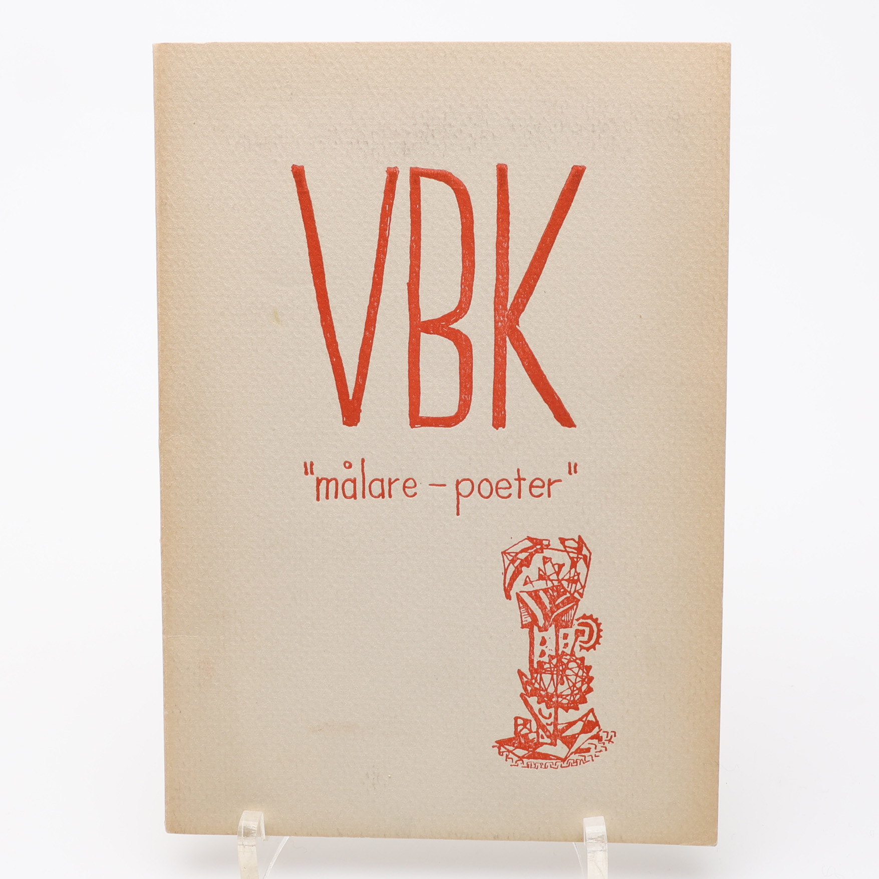 BIBLIOFILI. VITABERGSKLUBBEN - MÅLARE OCH POETER 1949 MED BIDRAG AV BL. A. PER ANDERS FOGELSTRÖM OCH STIG CLAESSON SLAS. NR. 214 AV 300 EXEMPLAR.