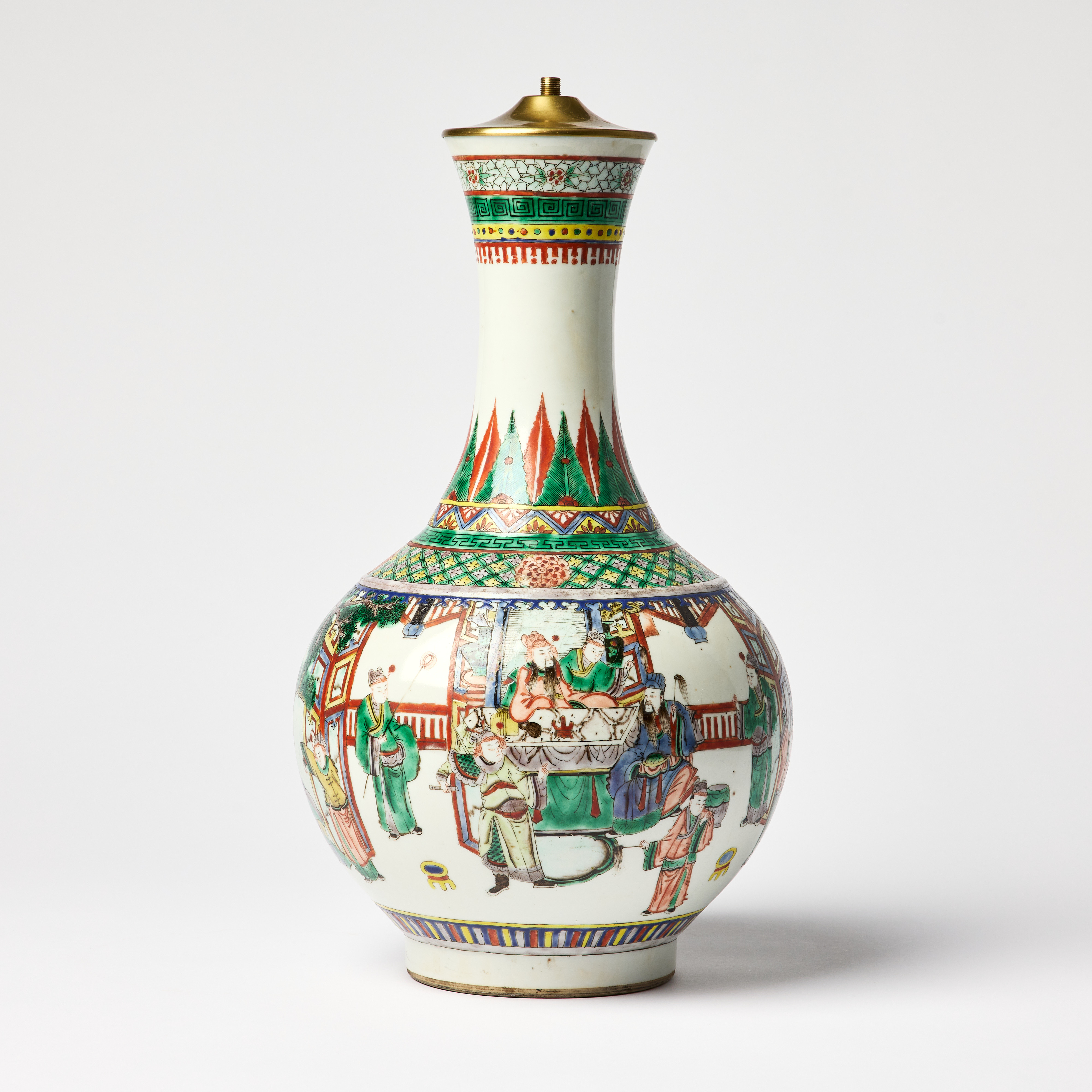A Chinese Famille Verte Vase.