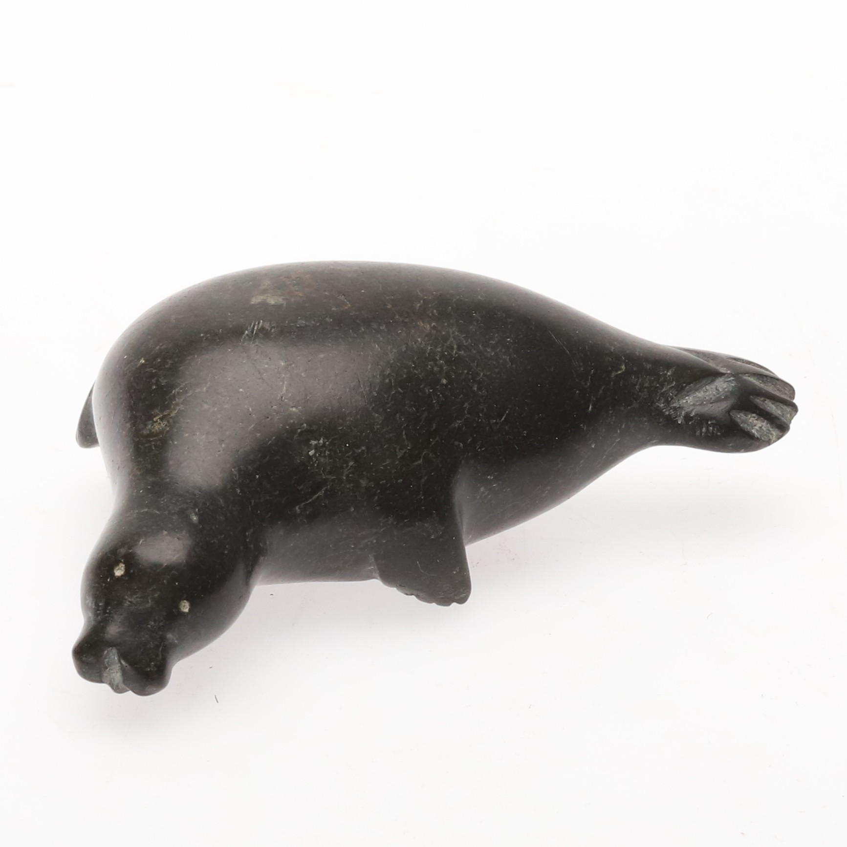 SKULPTUR, sten, Inuitisk, signerad.