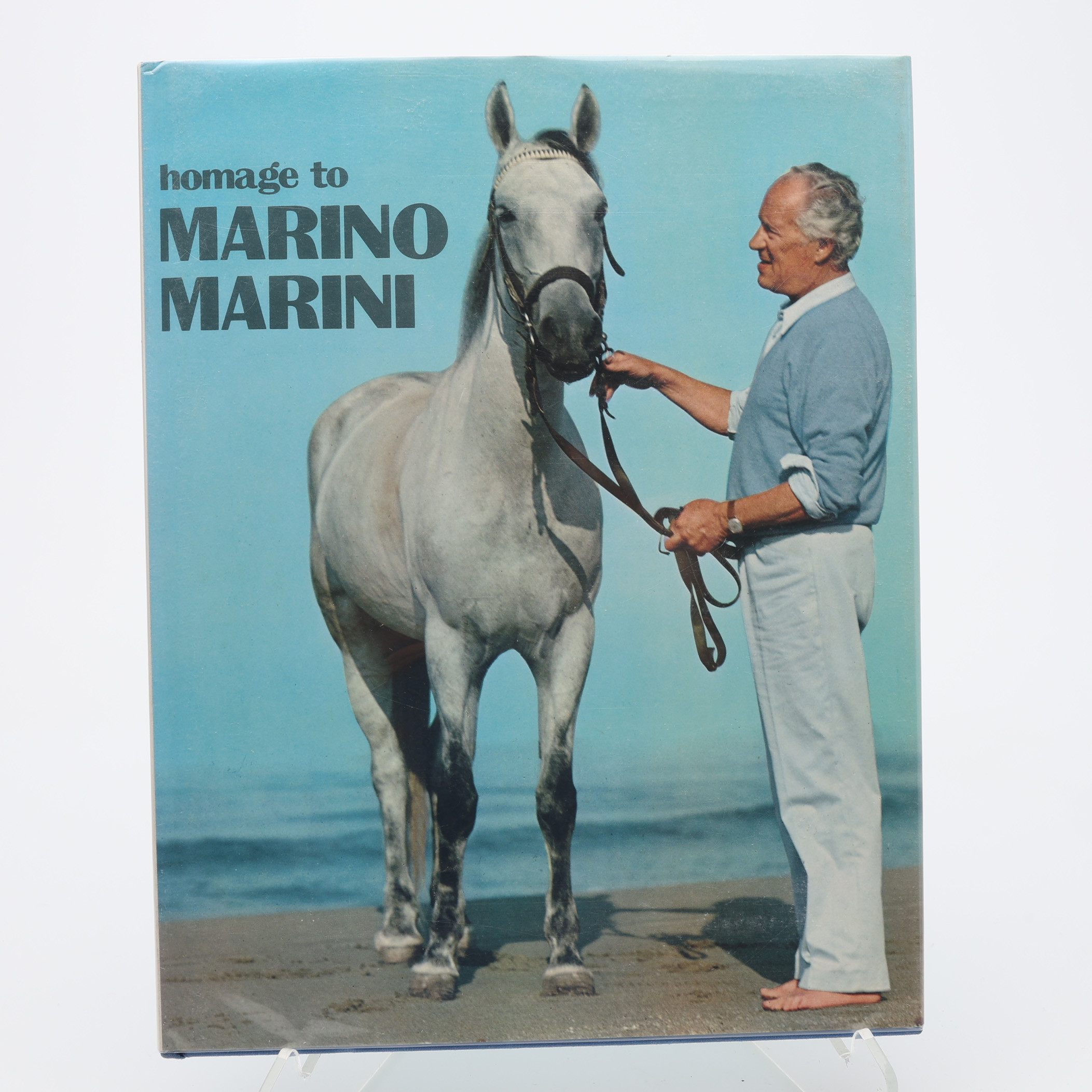 MODERNISM. HOMAGE TO MARINO MARINI MED EN DUBBELSIDIG KOLORERAD LITOGRAFI 1974.