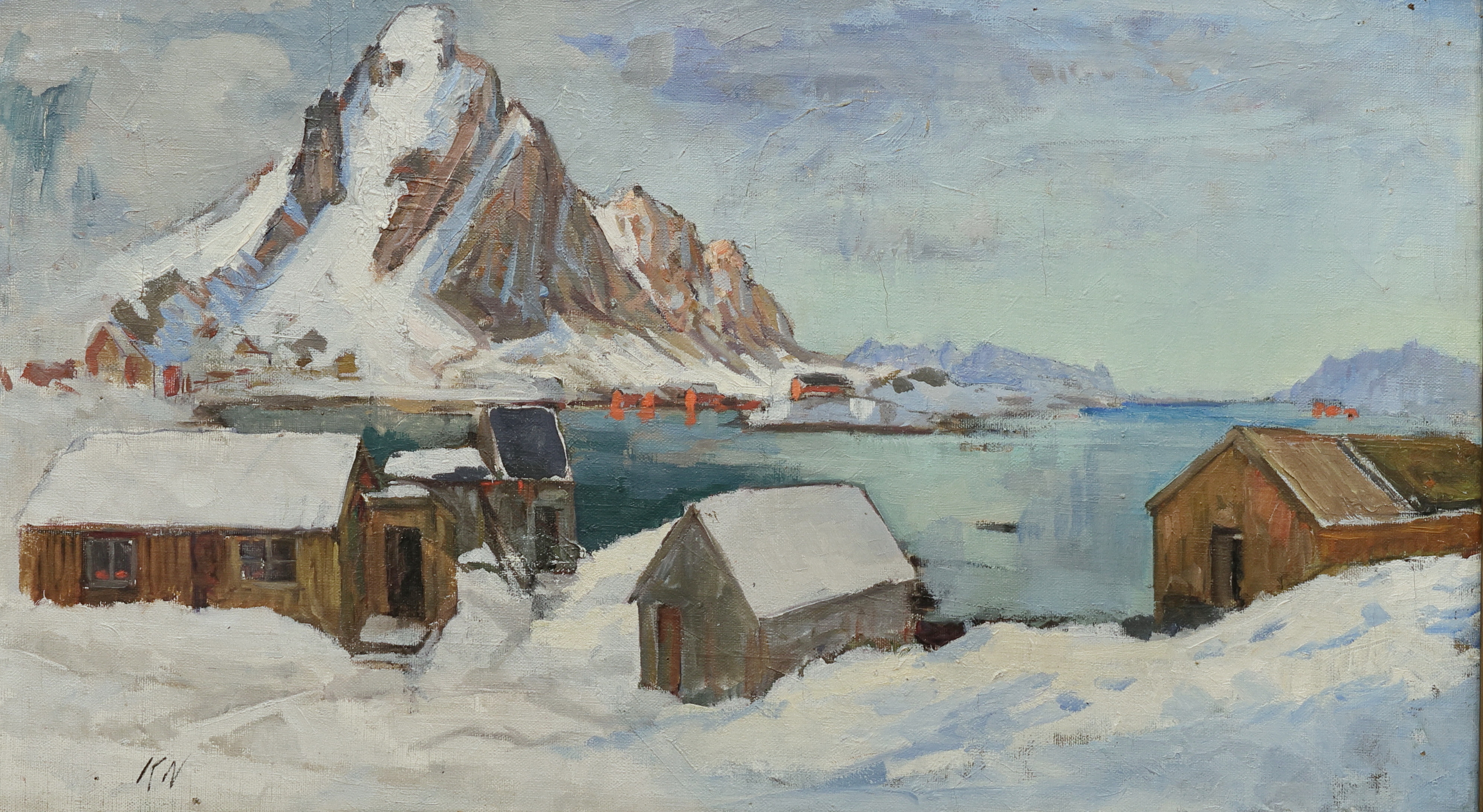 KARL NORDSTRÖM. (1855–1923), olja på duk, signerad KN.