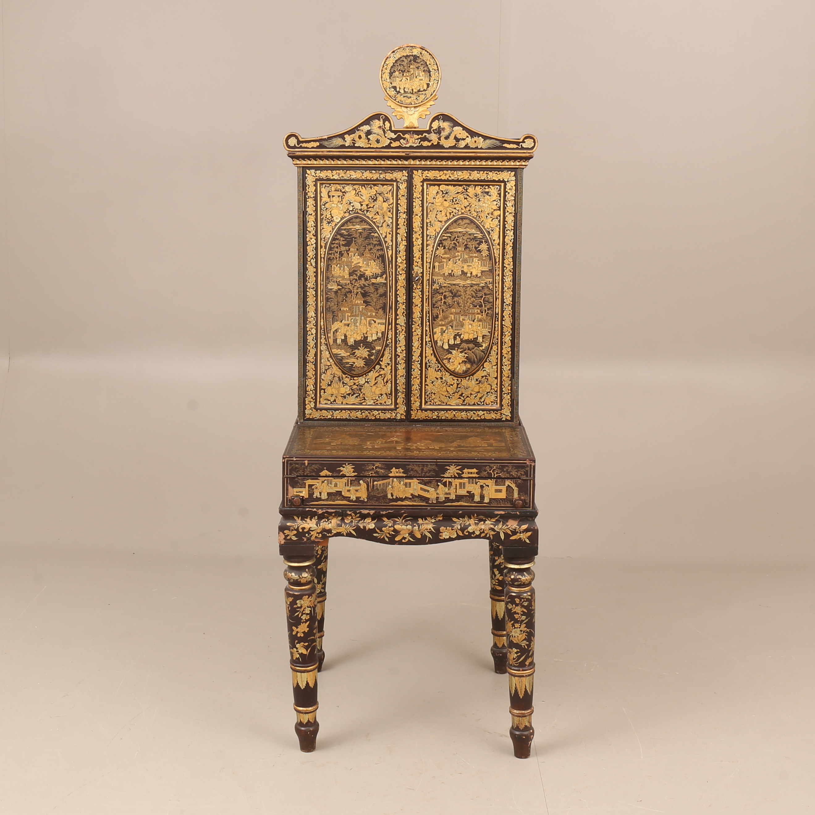 KABINETTSKÅP, lackarbete, Kina, 1800-tal.