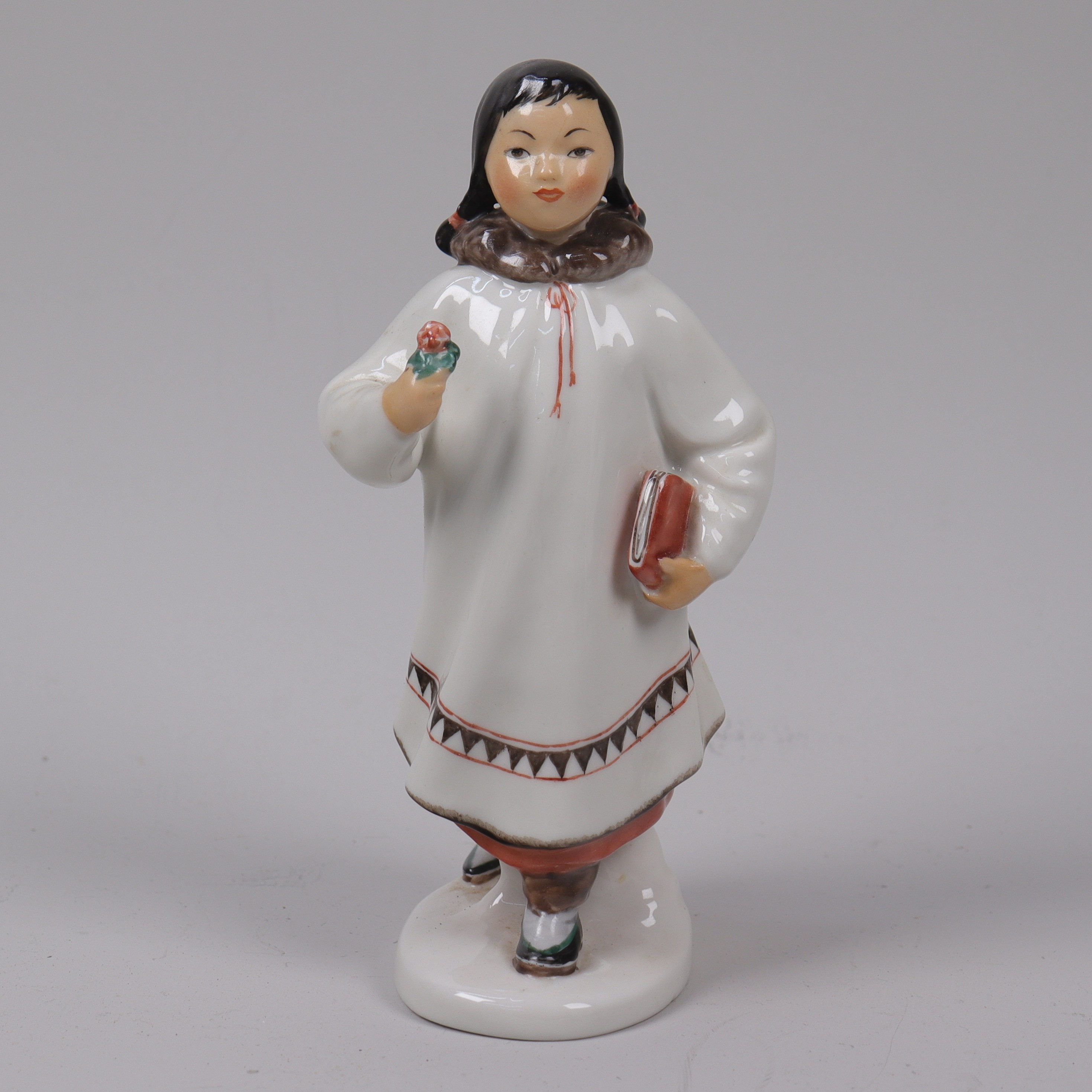 FIGURIN, porslin, Lomonosov, USSR, 1900-tal.