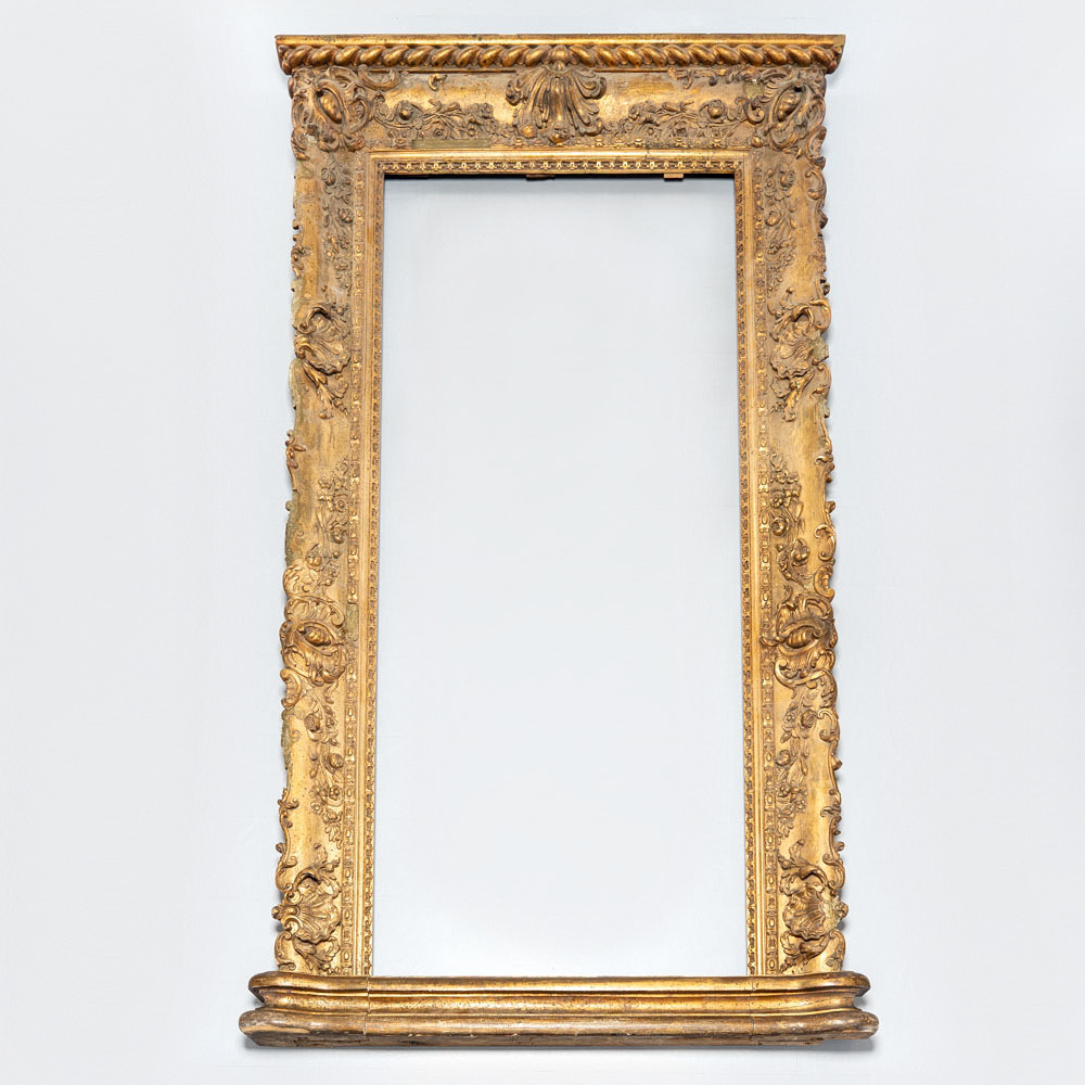SPEGELRAM, barockstil, 1800-talets mitt.