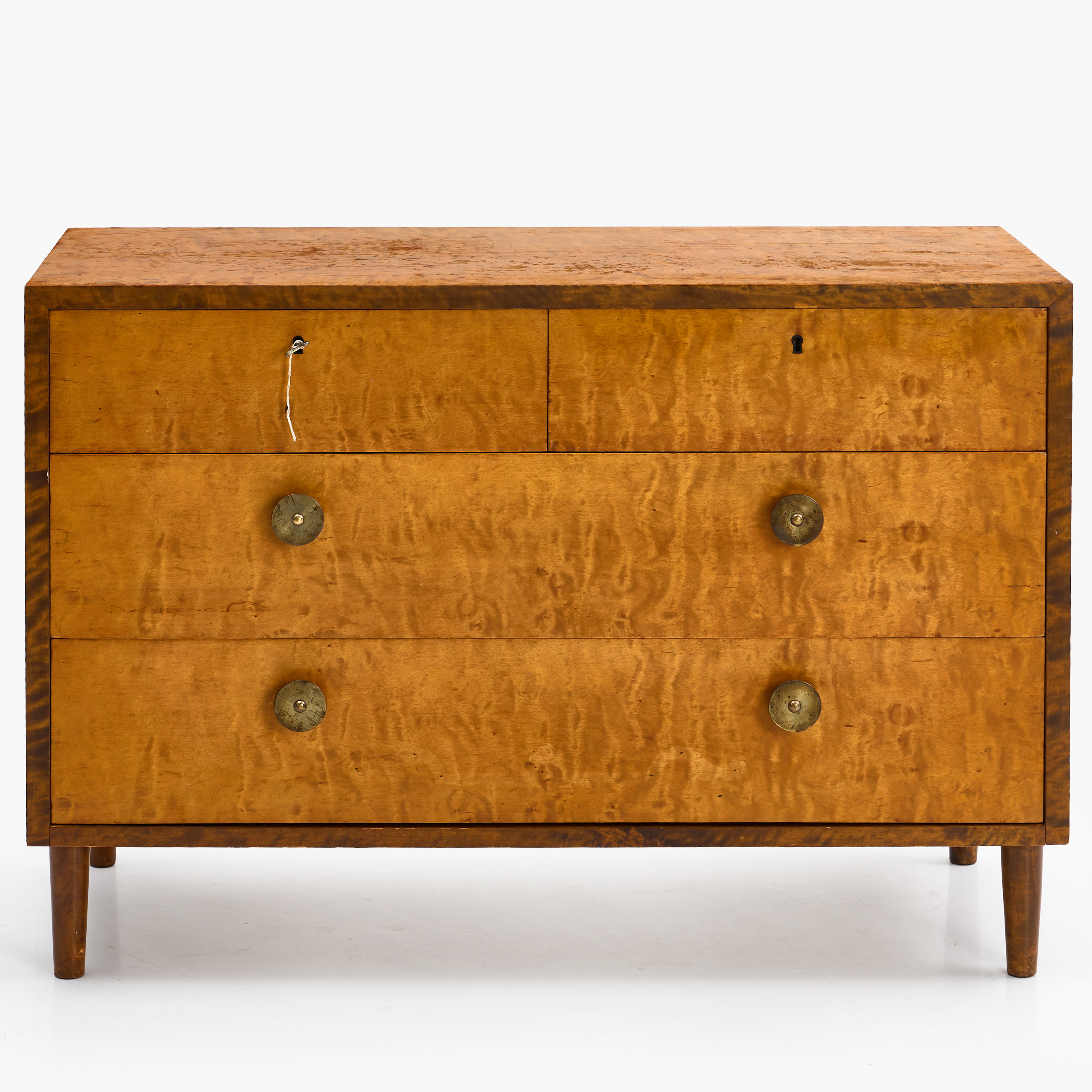 BYRÅ, Swedish Modern, 1940-tal, fyra lådor, björk.