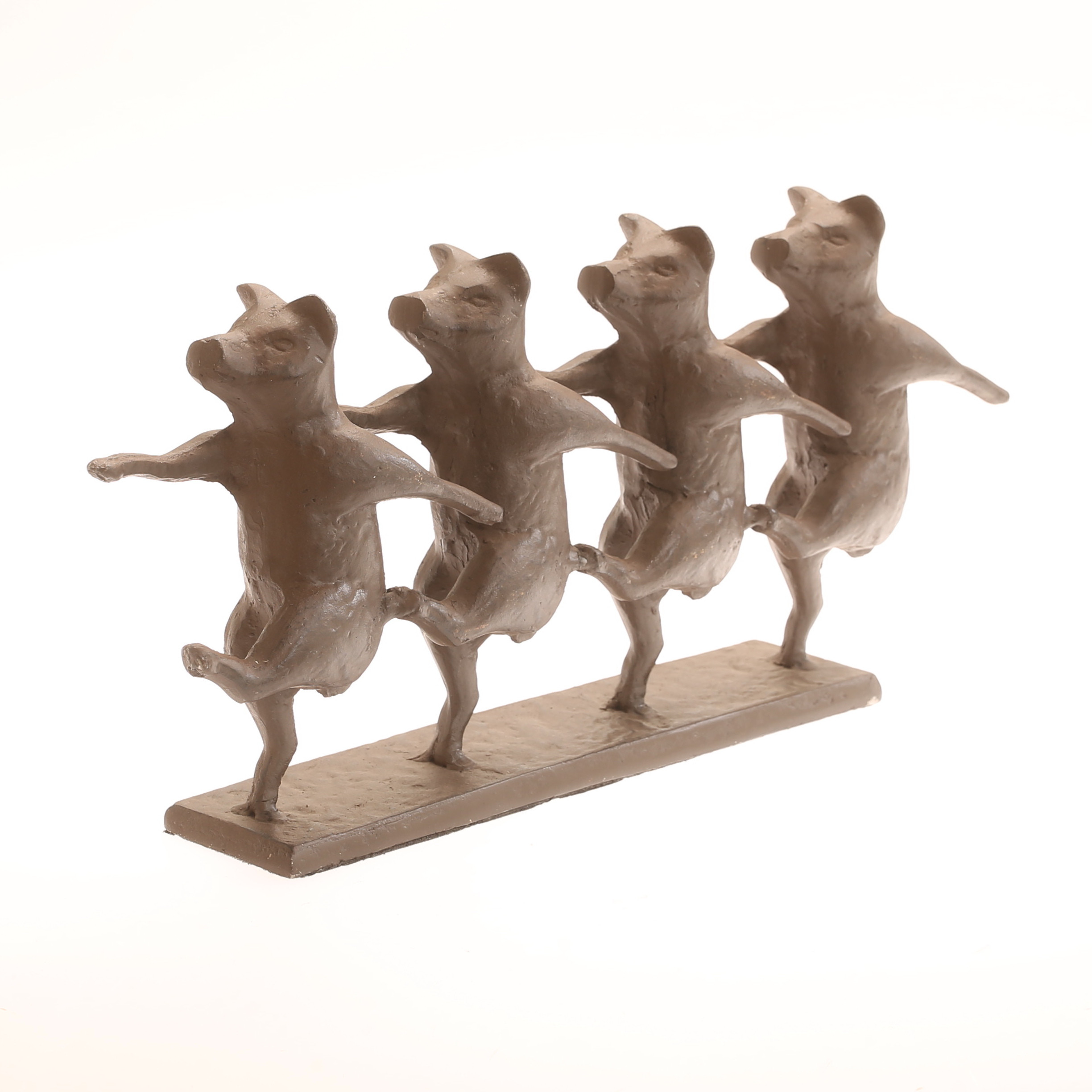 SKULPTUR, grisar, gjutjärn, samtida.