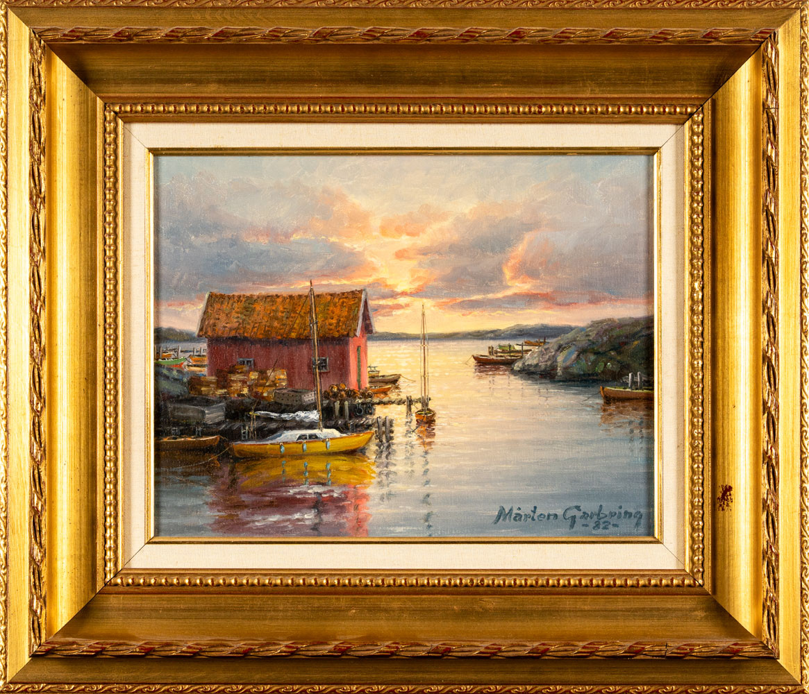 MÅRTEN GARBRING. Olja på duk, "Bohuslän", Signerad, 1982.