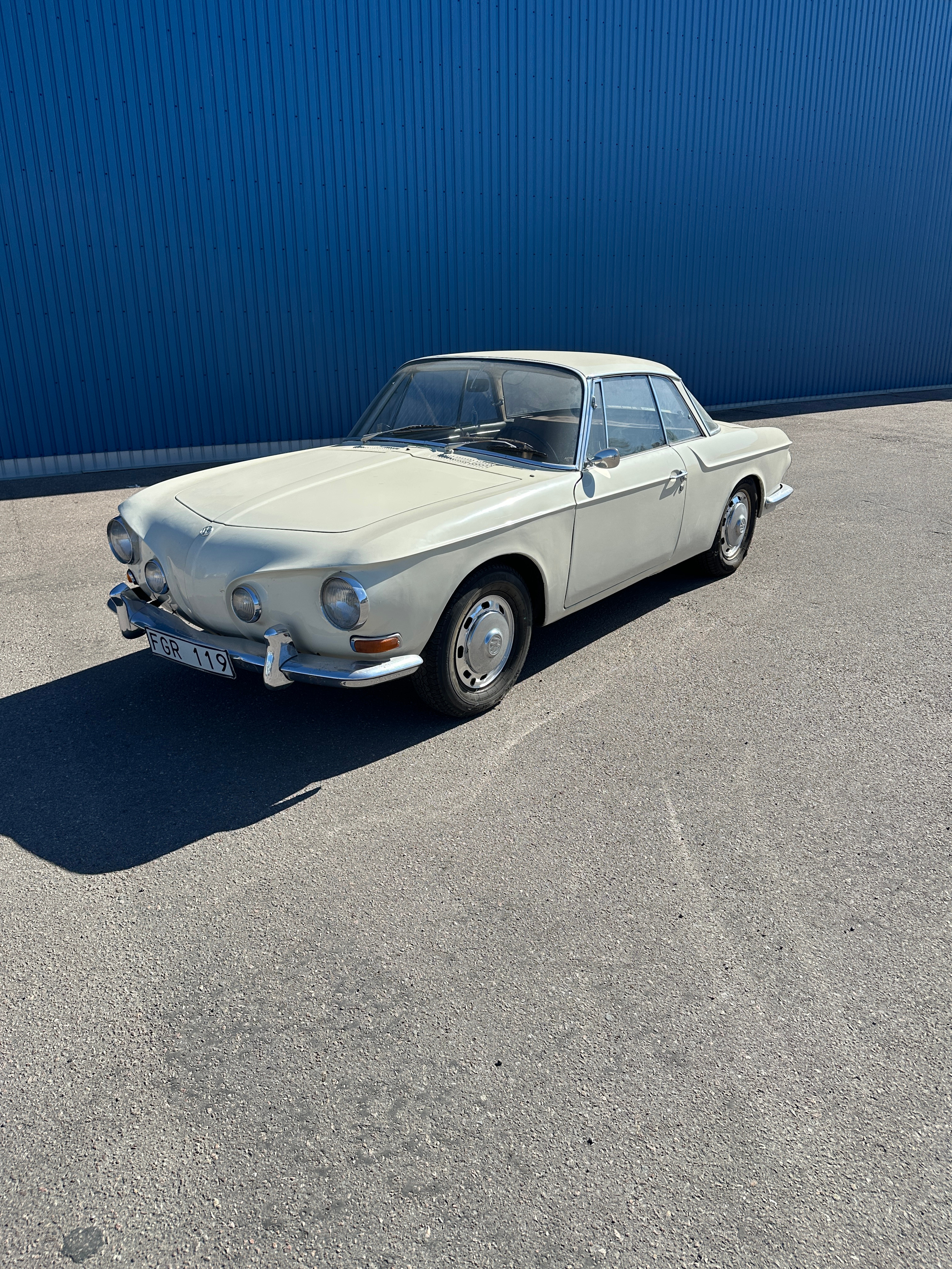 Volkswagen, Karmann Ghia, 1600L, Typ 34, Årsmodell 1967, Svensksåld.