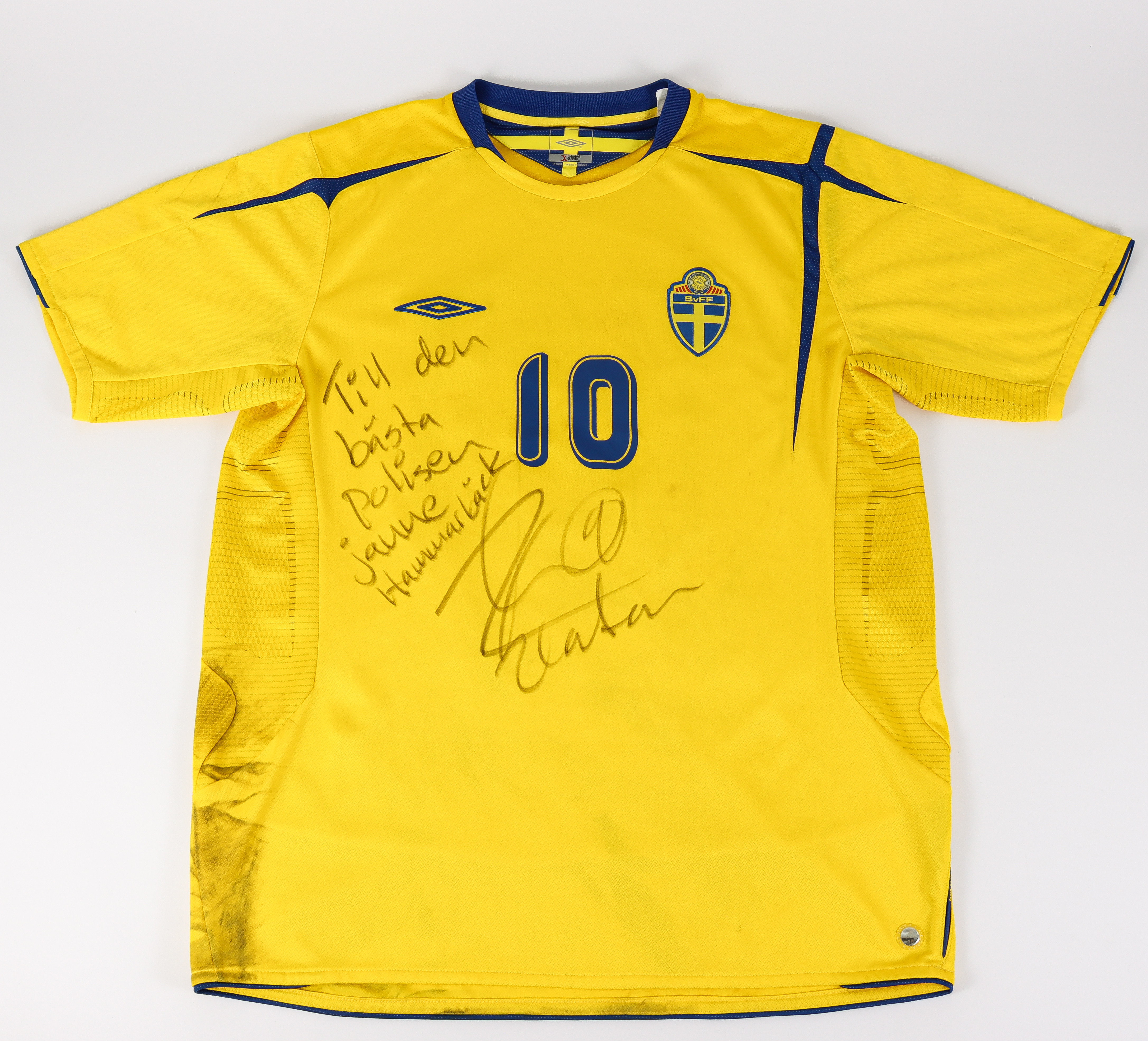 ZLATAN IBRAHIMOVIĆ Matchtröja, landslaget, 2005/2006, signerad.