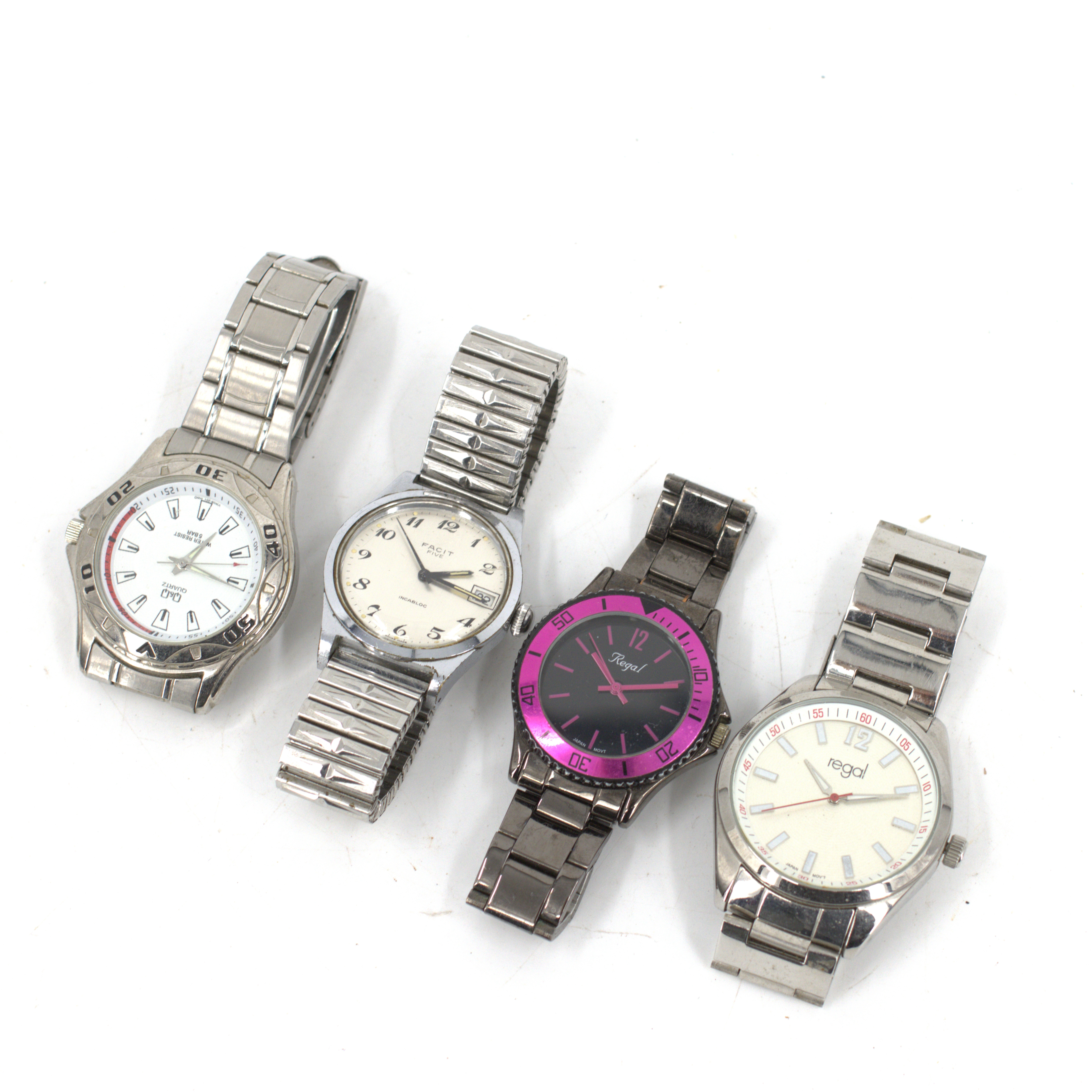 ARMBANDSUR 4 st. herr, olika märken, stål, quartz och manuell.