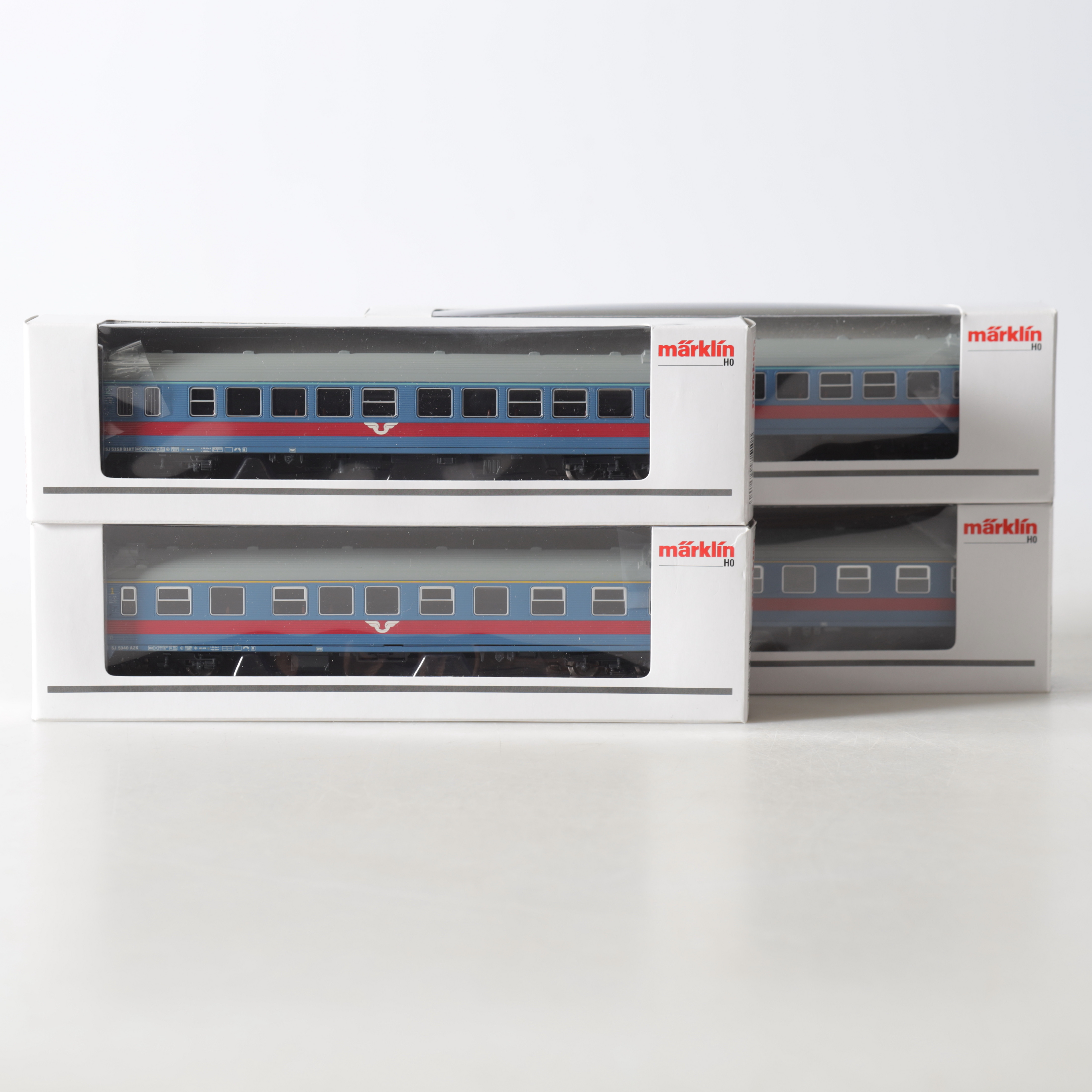 PASSAGERARVAGNAR, set, 43784, H0, SJ, Märklin.