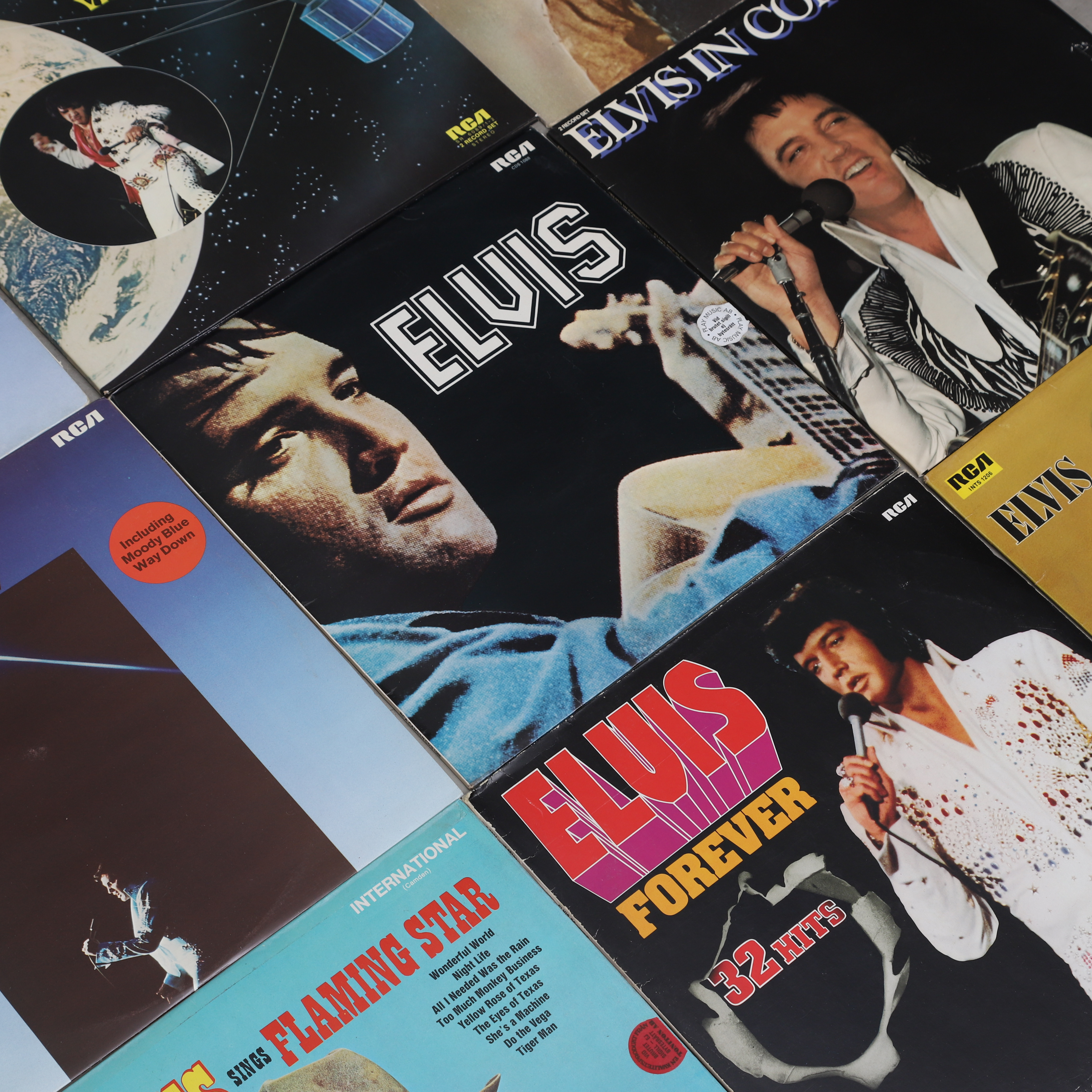 VINYLSKIVOR, 12 st, Elvis Presley.