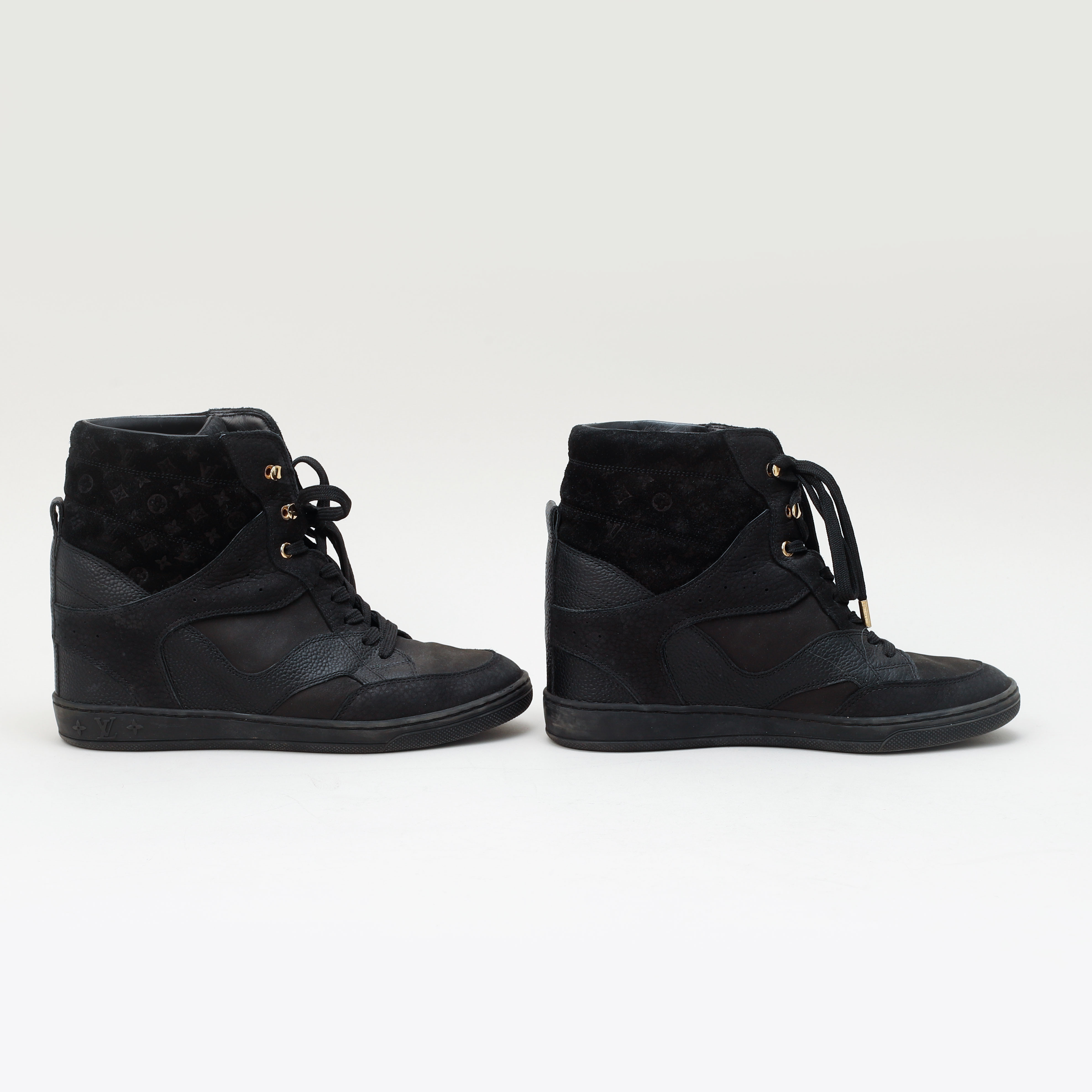 SNEAKERS, Louis Vuitton, "Cliff topp Wedge", Made in Italy, storlek 37 1/2.